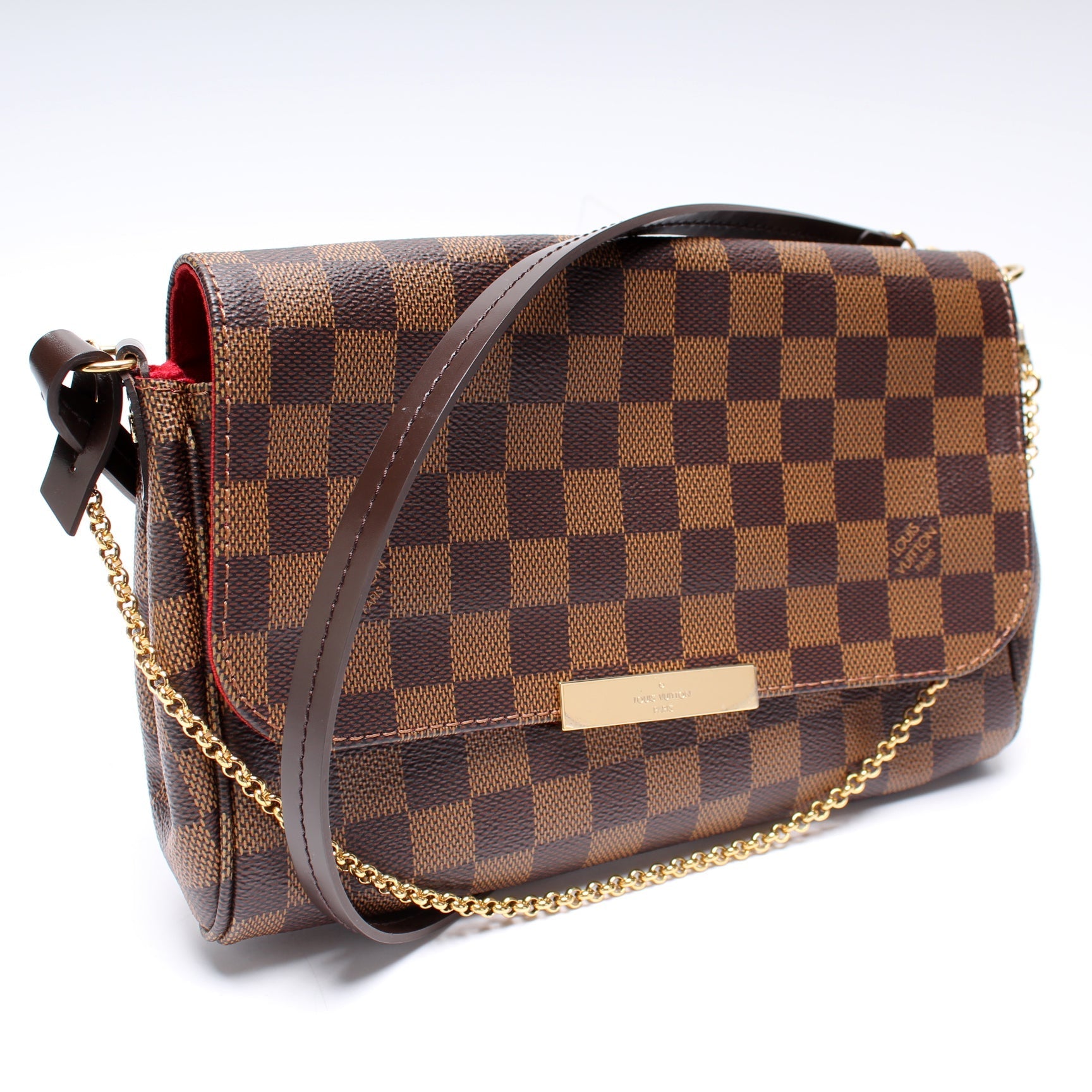 Louis Vuitton Favorite MM Ebene Damier Handbag Ebene 15