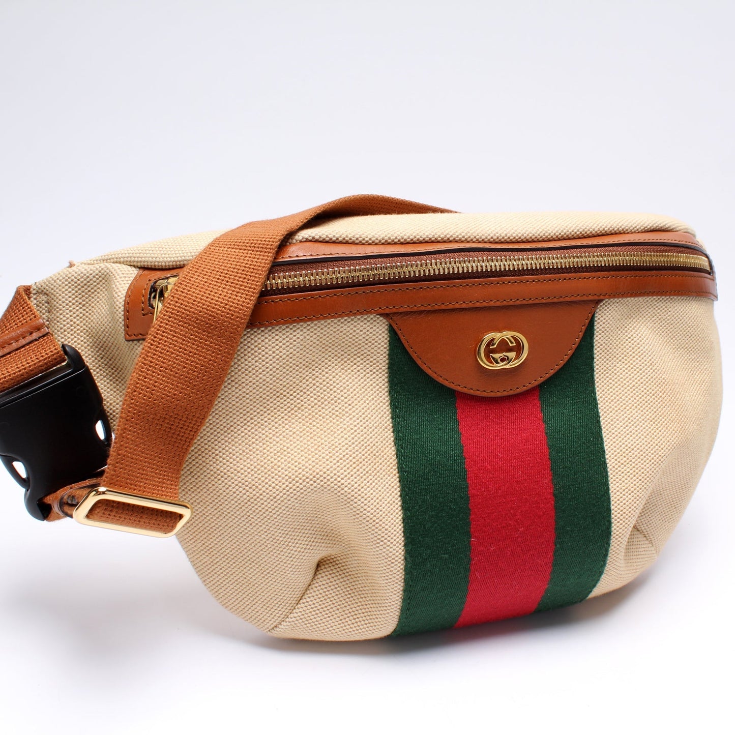 Gucci Web Canvas Belt Bag 1