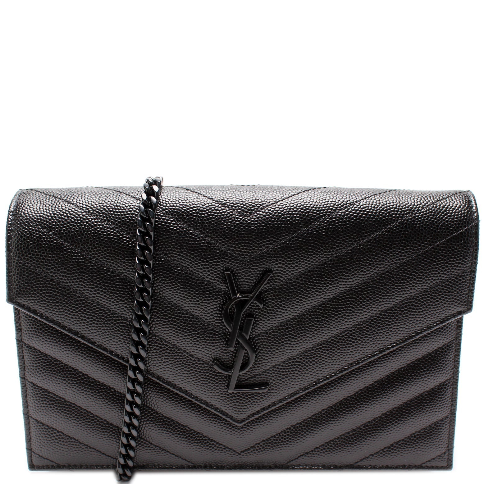 YSL Saint Laurent Envelope Wallet Bag Chain Travel Bag Envelope Chain Wallet