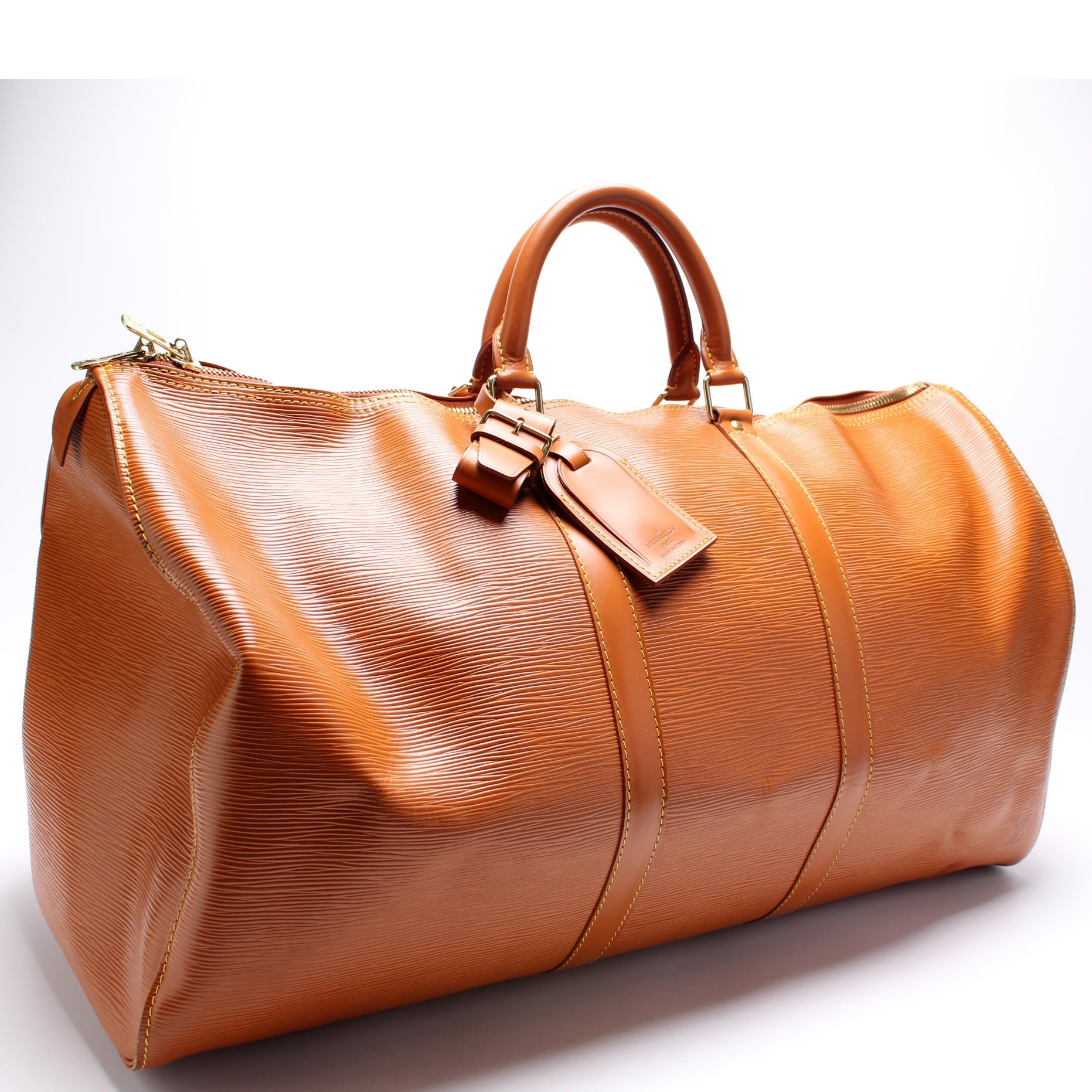 Louis Vuitton Keepall 55 Epi Travel Bag