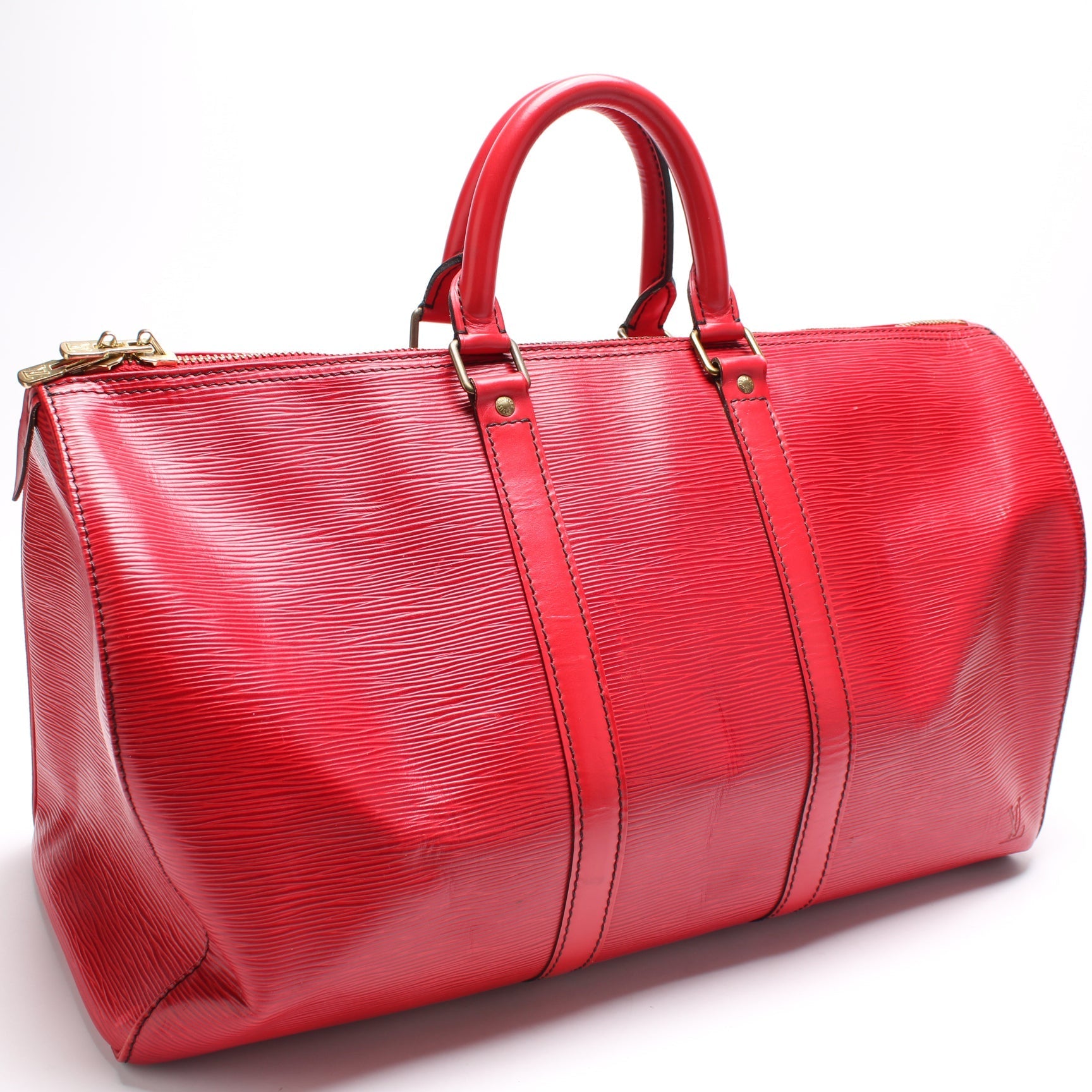 Louis Vuitton Keepall 45 Epi Travel Bag