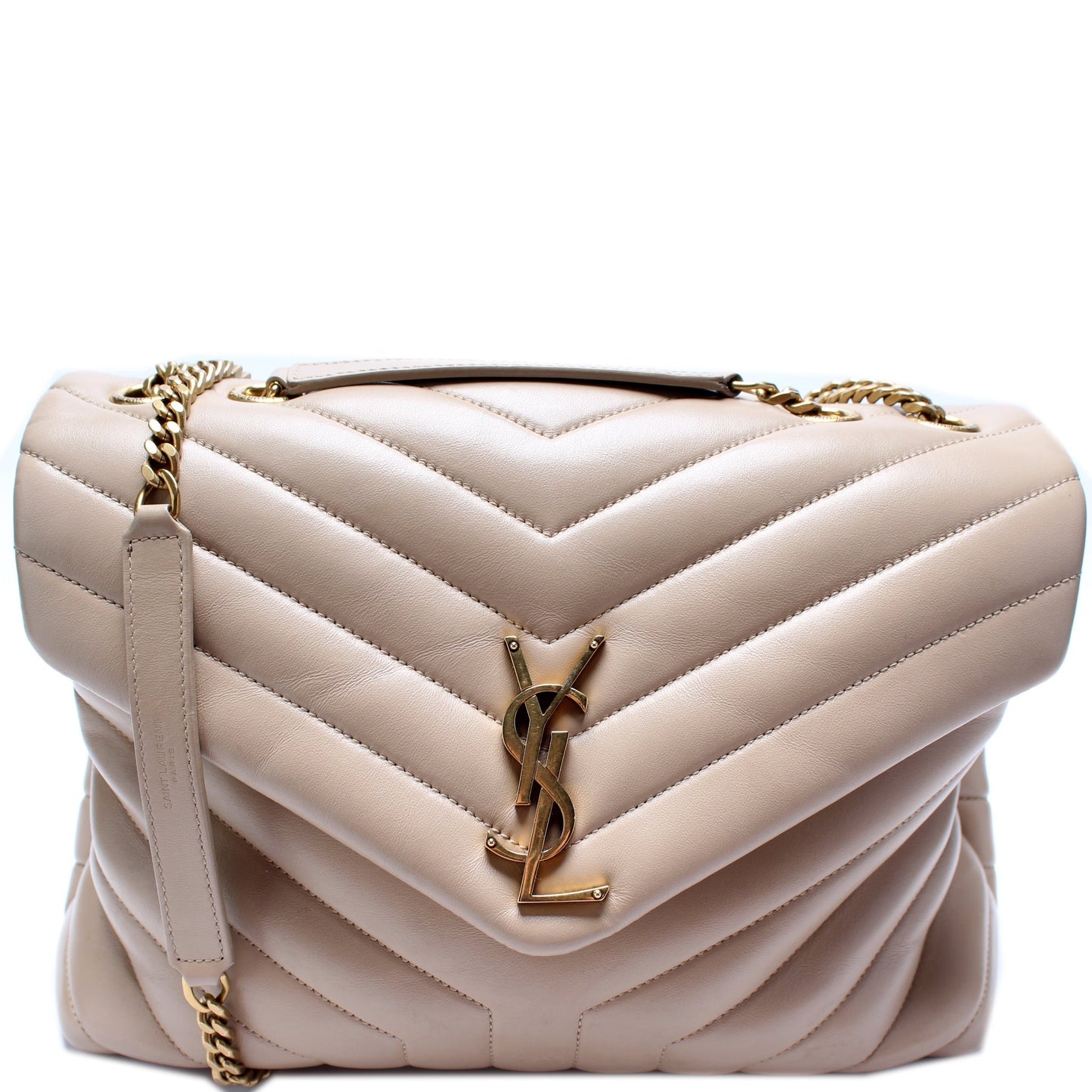 YSL Saint Laurent Loulou Satchel Bag Quilted Medium