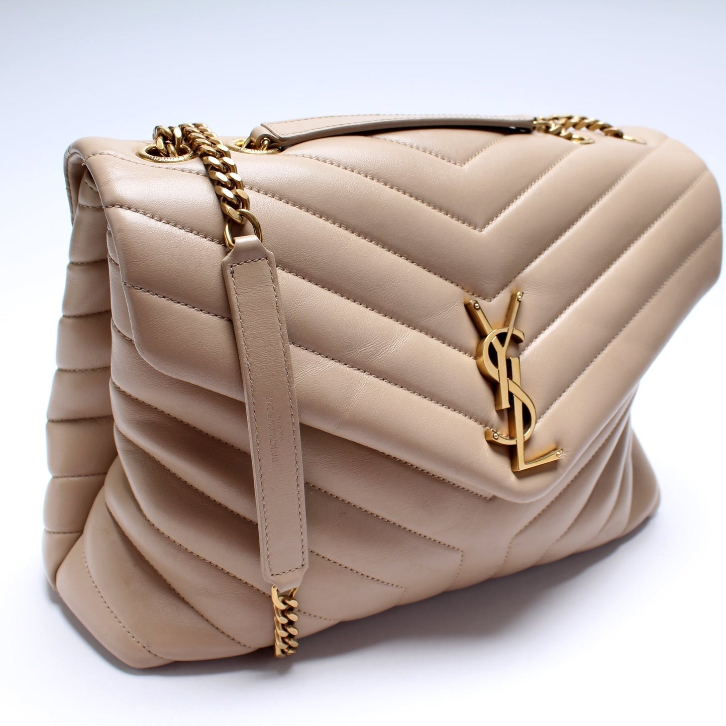 YSL Saint Laurent Loulou Satchel Bag Quilted Medium
