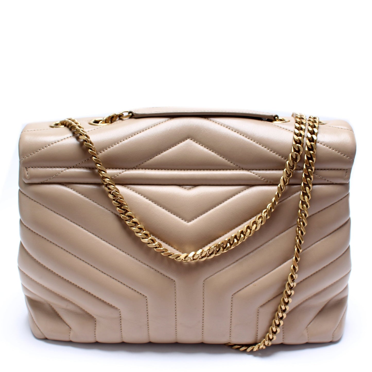 YSL Saint Laurent Loulou Satchel Bag Quilted Medium