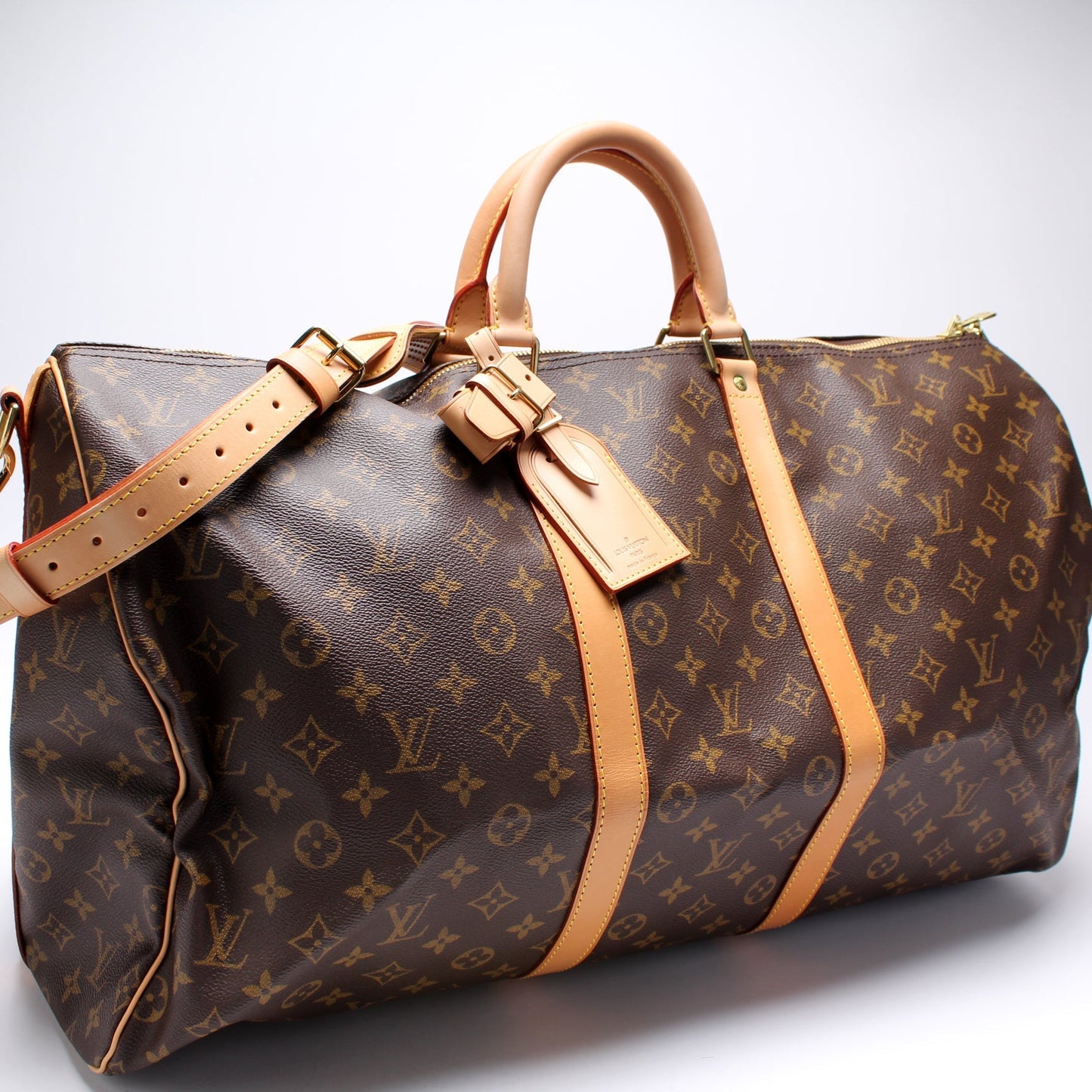 Louis Vuitton Keepall 55 Bandouliere Monogram Travel Bag Monogram 7