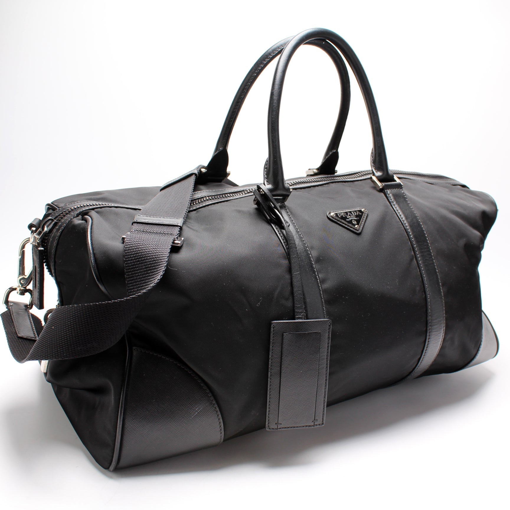 Prada Tessutos Saffiano Weekender Bag Travel Bag