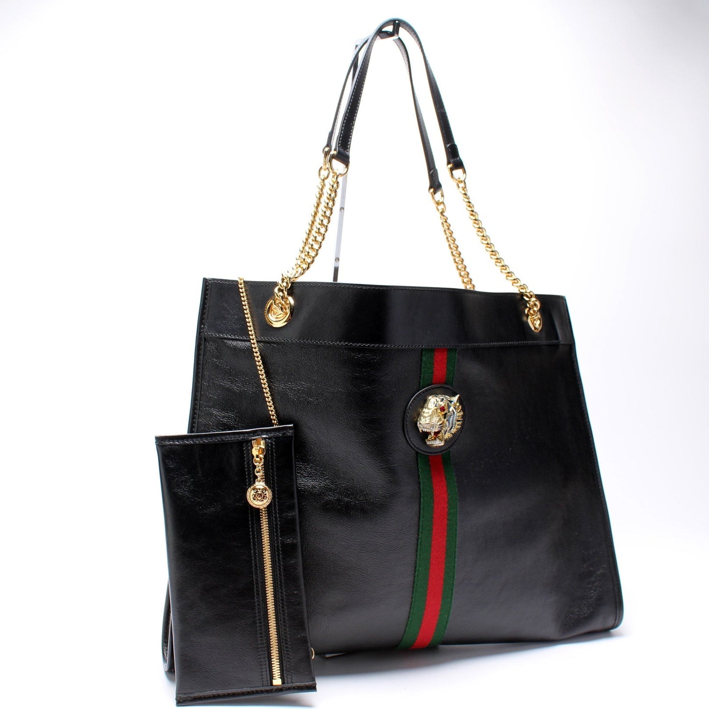 Gucci Rajah Leather Tote Bag Leather 5