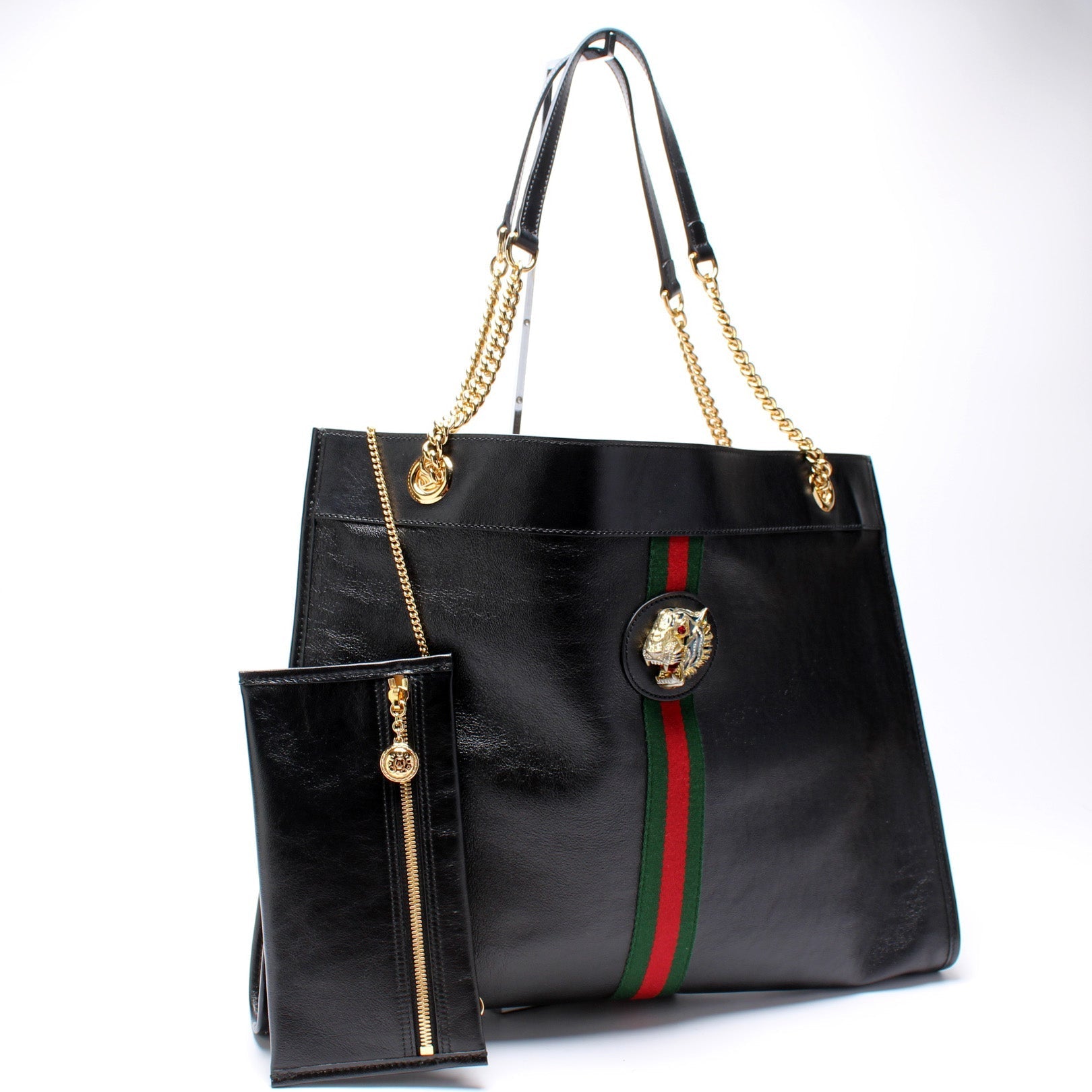 Gucci Rajah Leather Tote Bag Leather 5