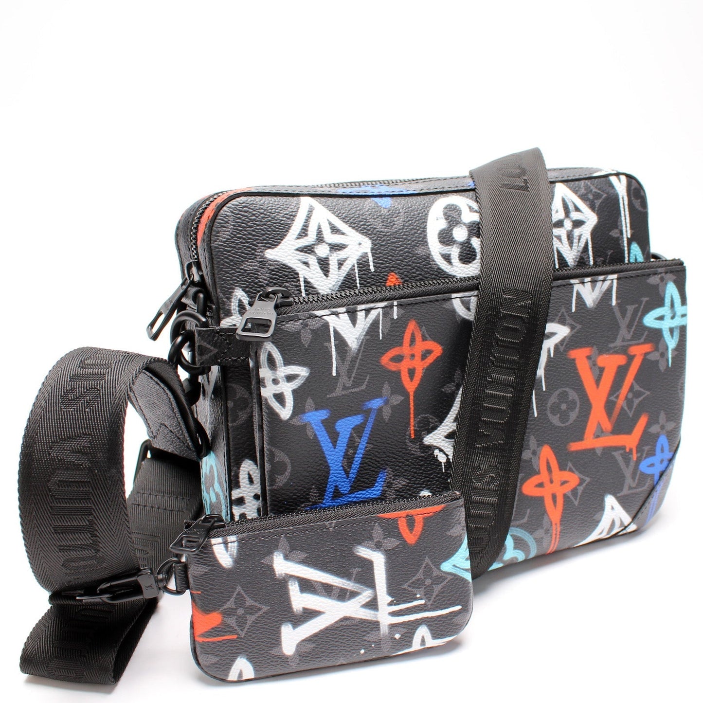 Louis Vuitton Trio Messenger Graffiti Crossbody Bag
