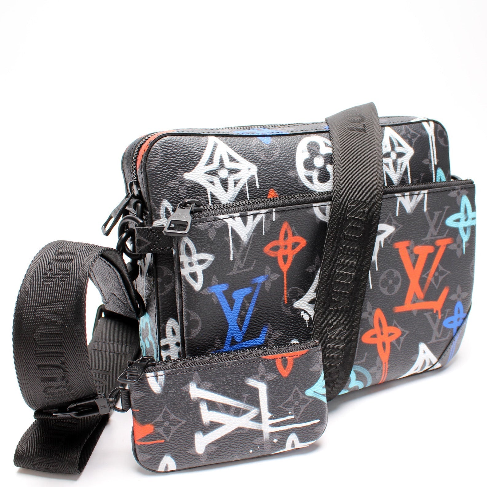 Louis Vuitton Trio Messenger Graffiti Crossbody Bag