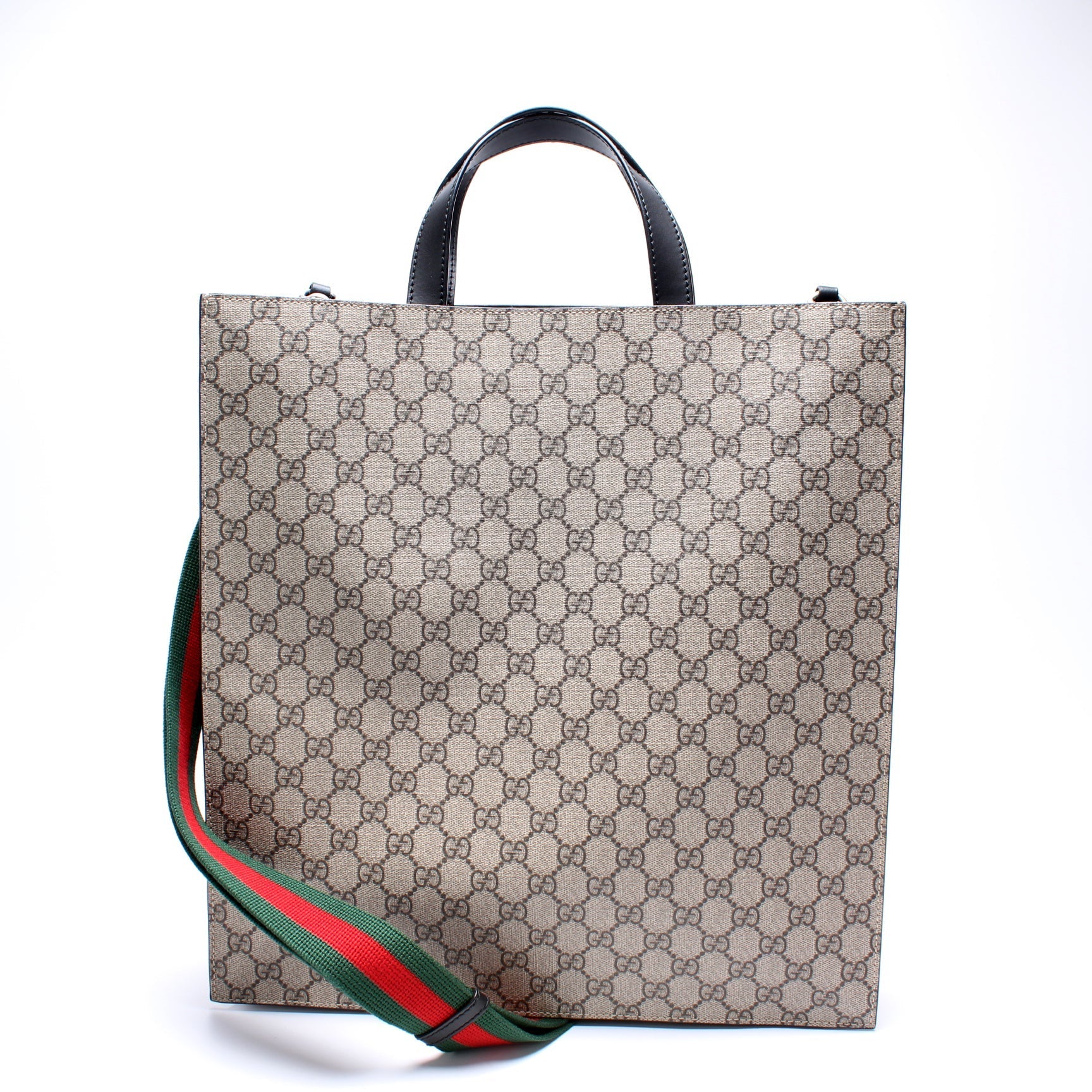 Gucci GG Supreme Web Vertical Tote Bag
