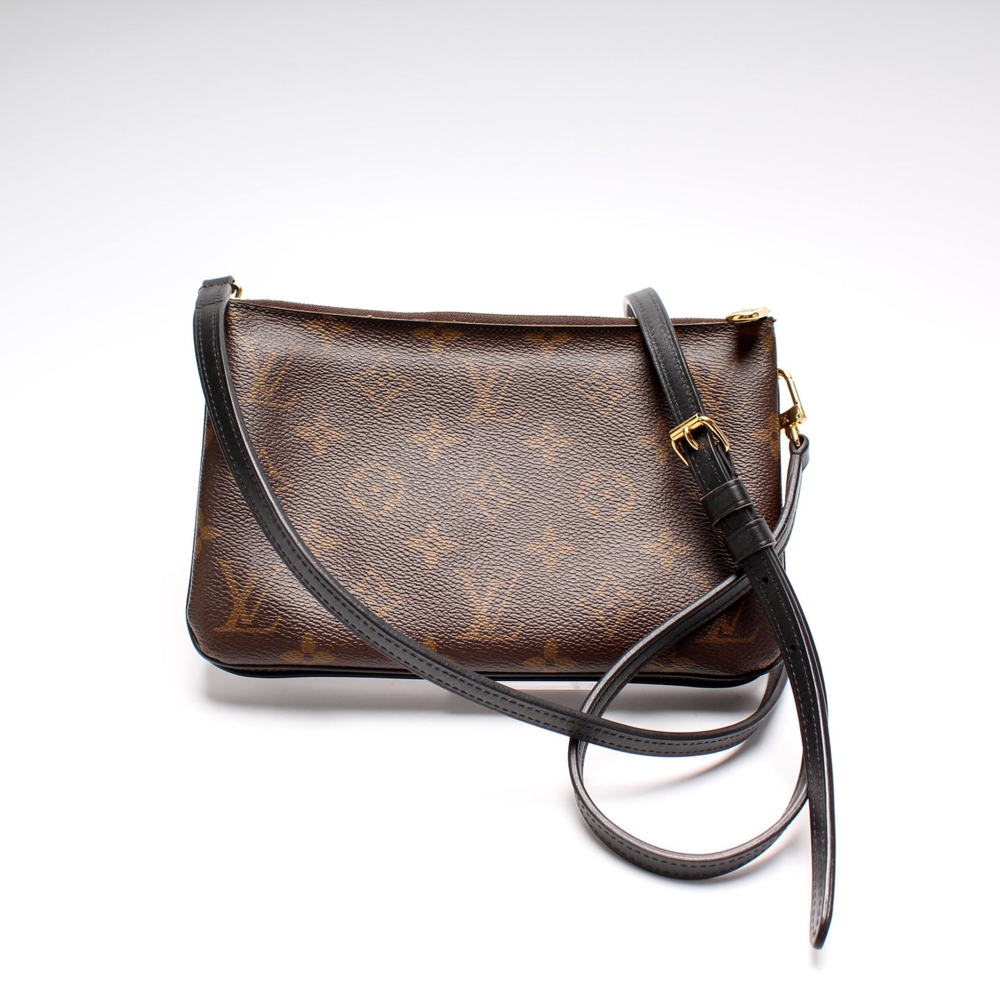 Louis Vuitton Double Zip Pochette Giant Reverse Monogram Clutch Bag