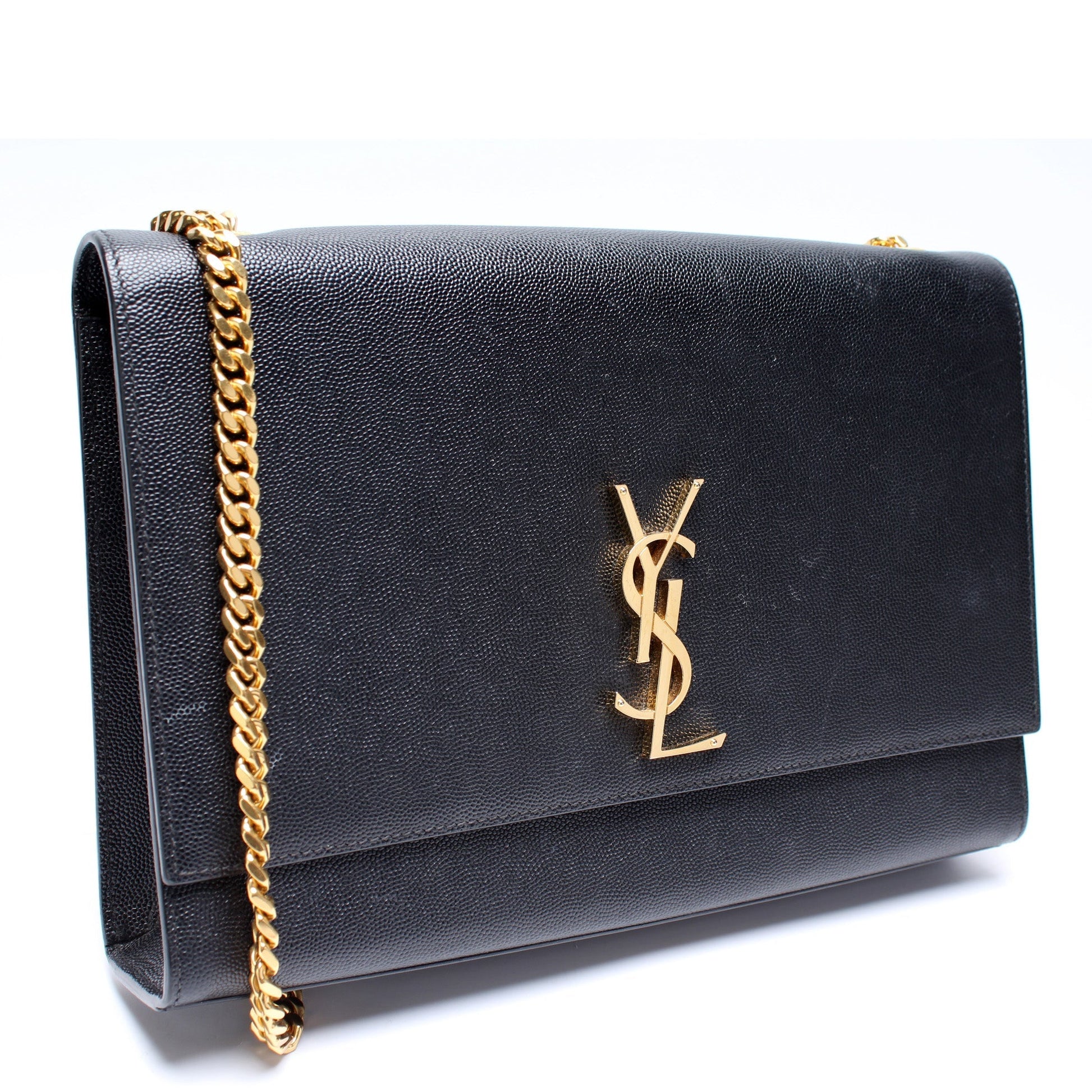 YSL Saint Laurent Kate Satchel Grain Bag Large Travel Bag