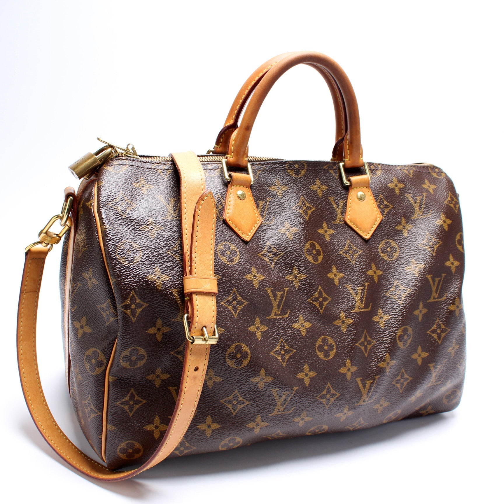 Louis Vuitton Speedy 35 Bandouliere Monogram Handbag Bandouliere Monogram