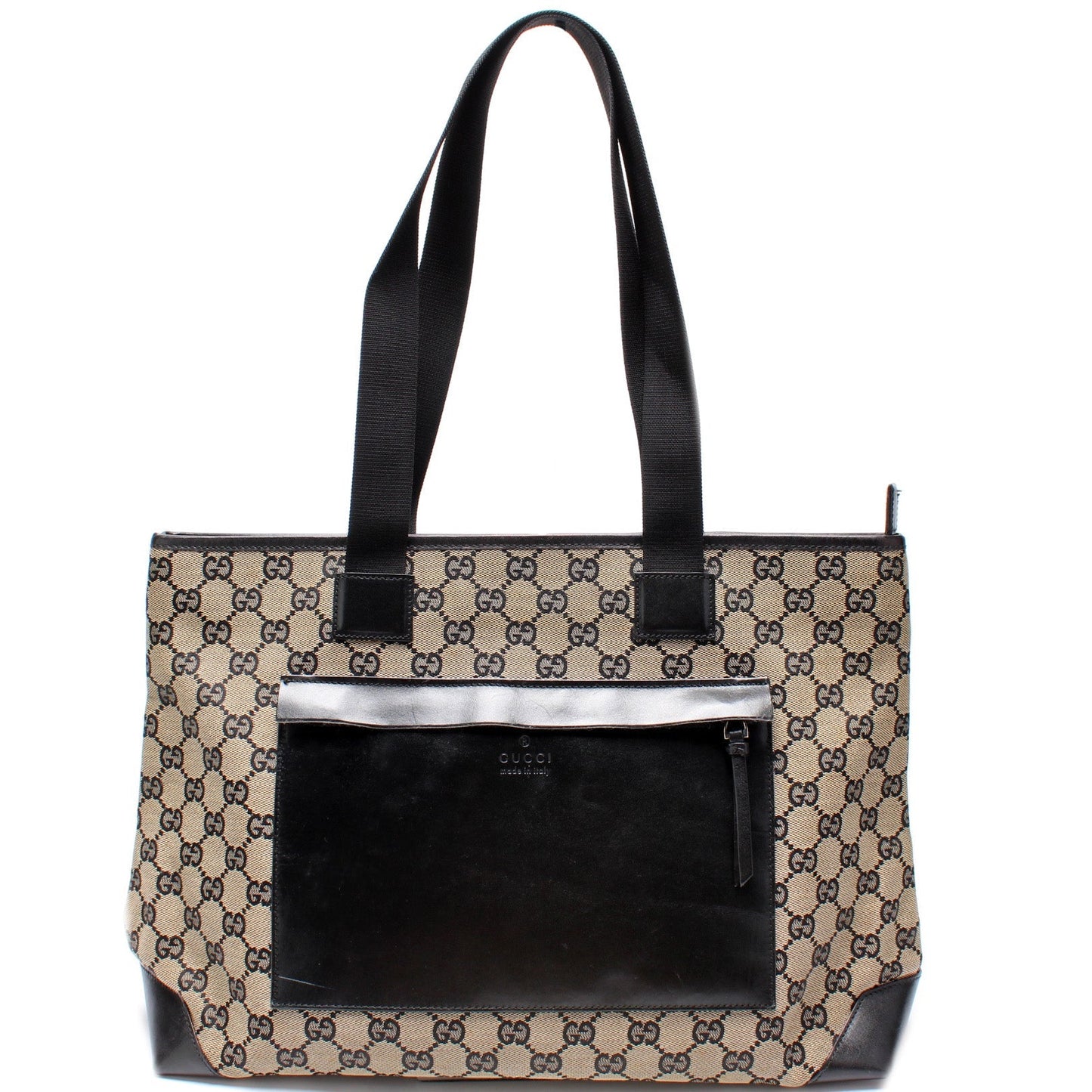 Gucci 019- GG Zip Canvas Tote Bag