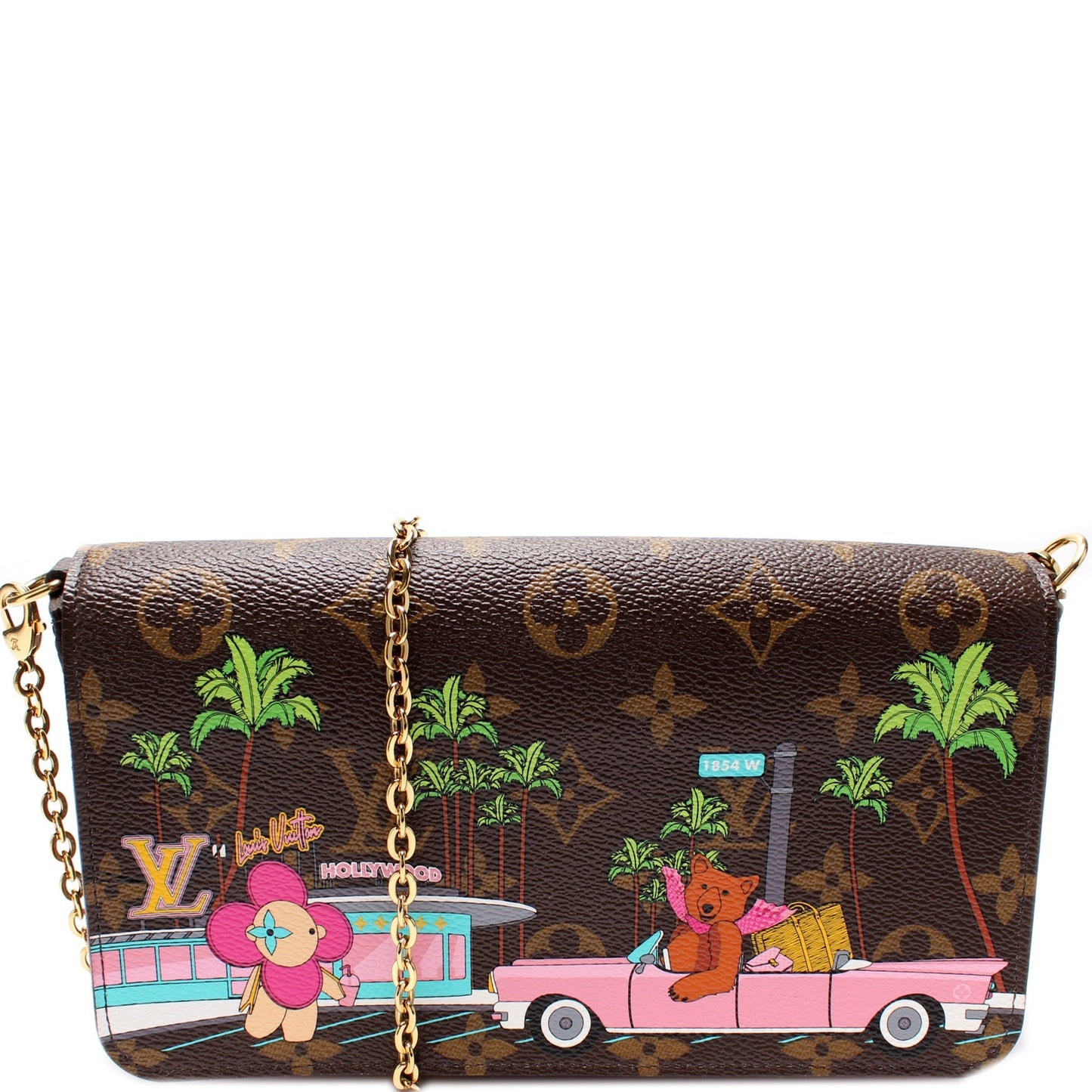 Louis Vuitton Pochette Felicie Christmas Monogram Clutch Bag