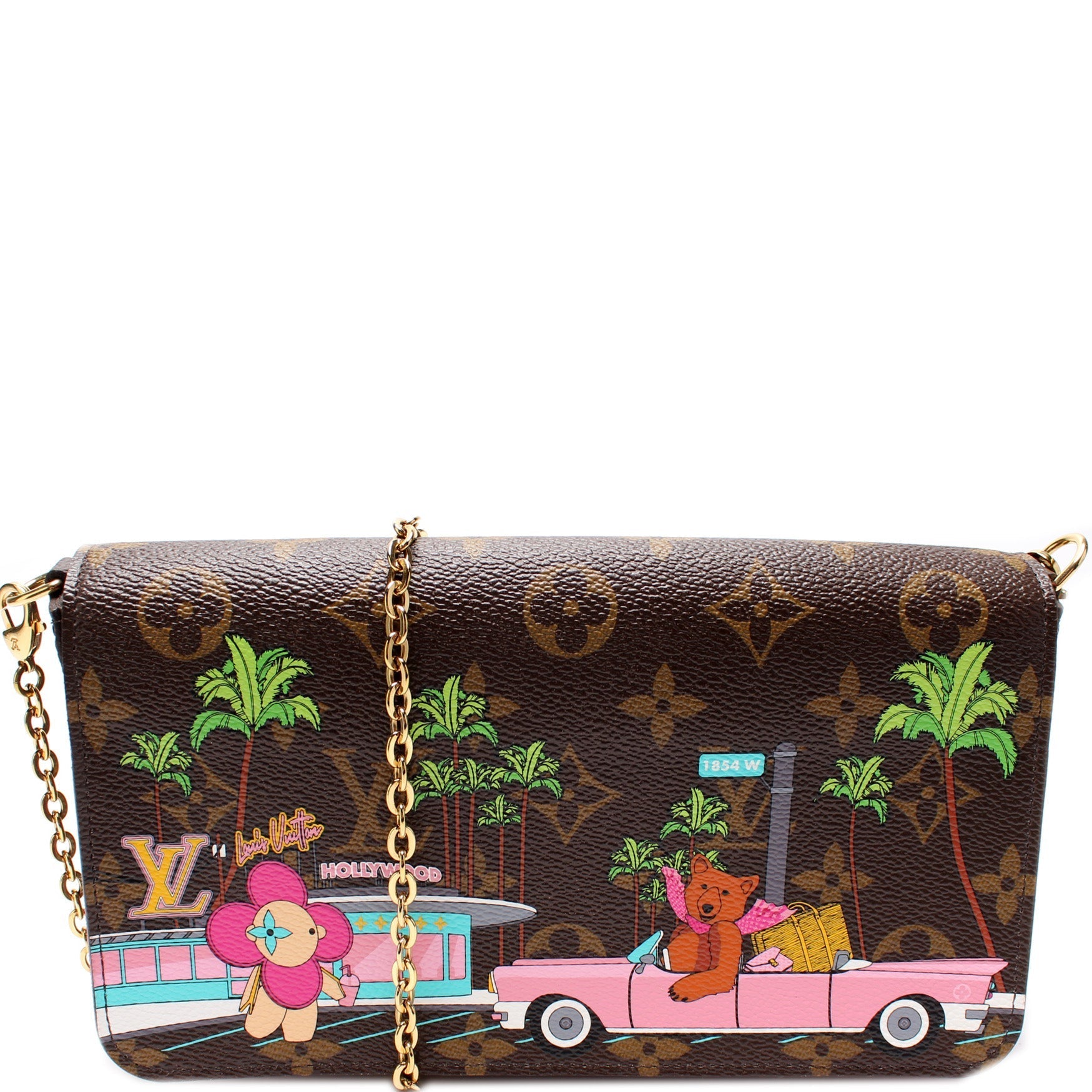 Louis Vuitton Pochette Felicie Christmas Monogram Clutch Bag