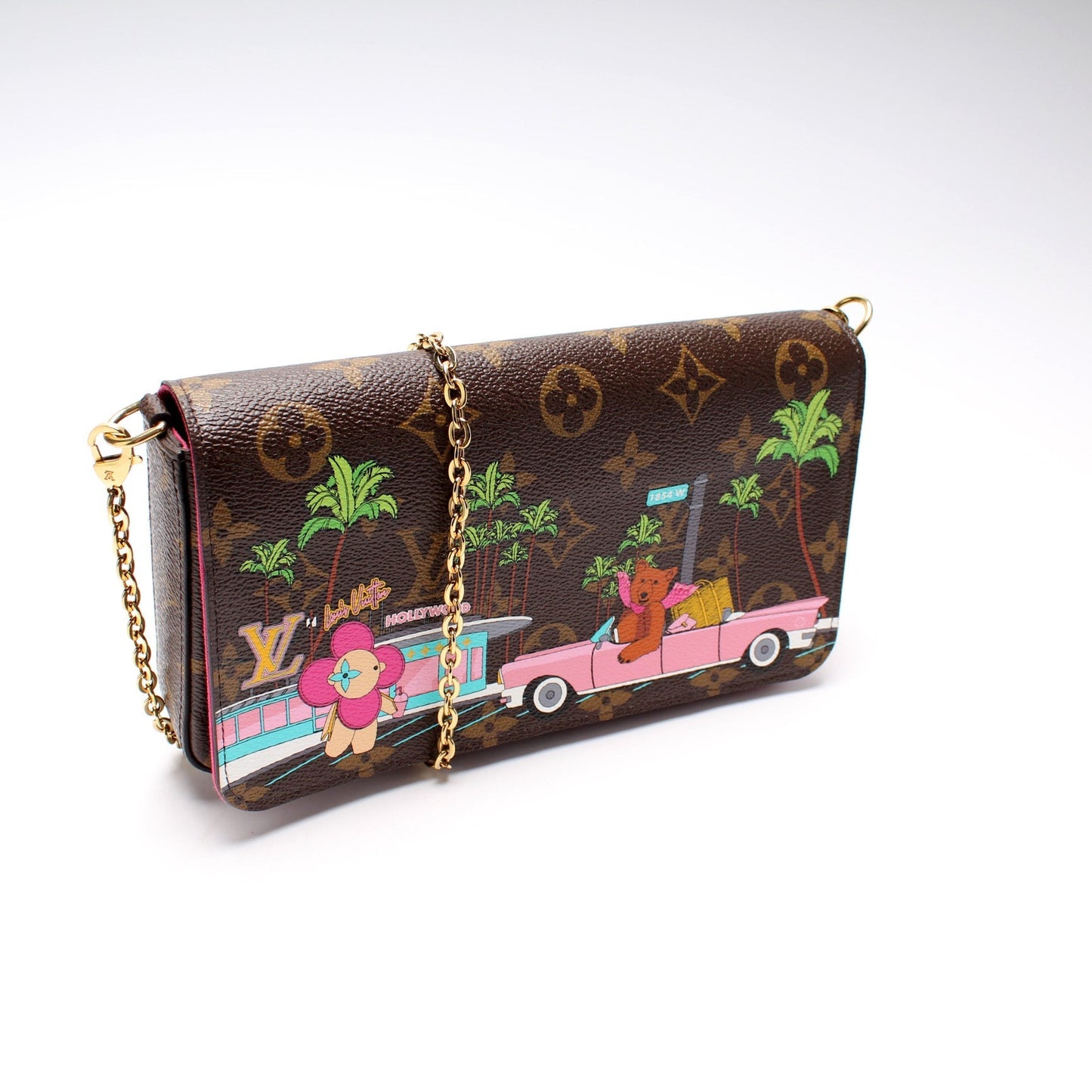 Louis Vuitton Pochette Felicie Christmas Monogram Clutch Bag