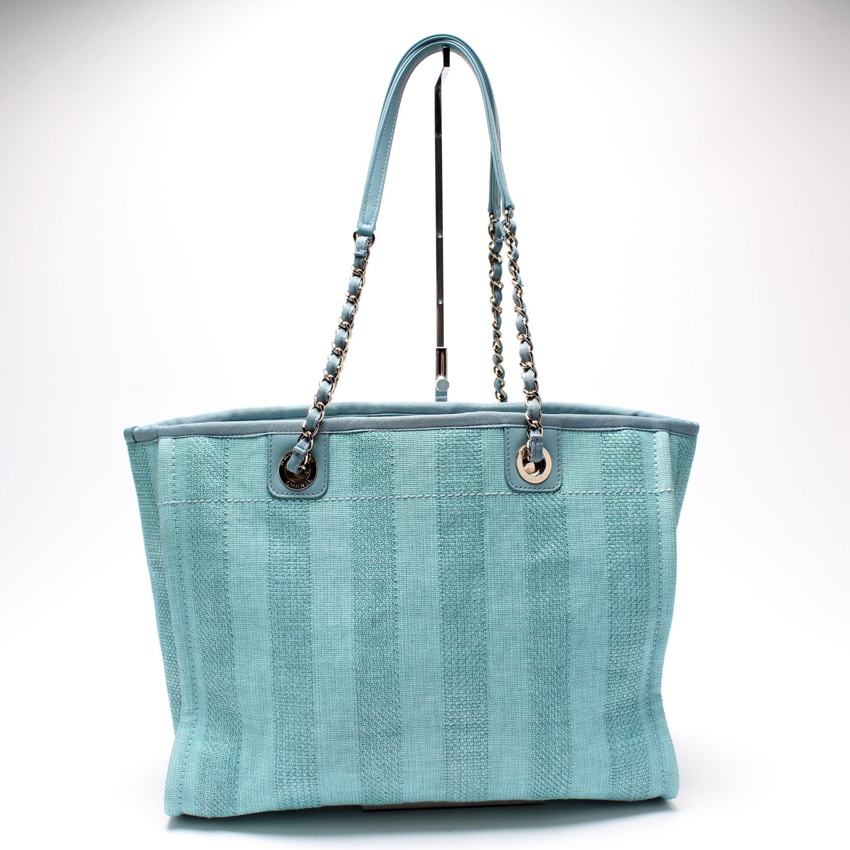 Chanel Deauville Small Canvas Tote Bag Small 1