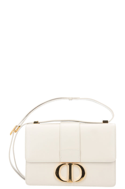 Dior 30 Montaigne Bag Leather White Handbag