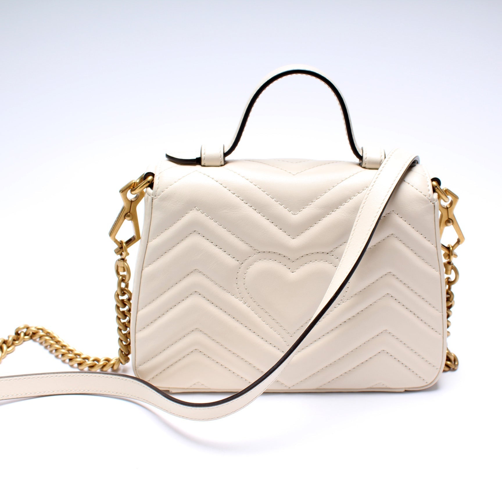 Gucci Marmont Mini Top Handle Travel Bag Handle 4
