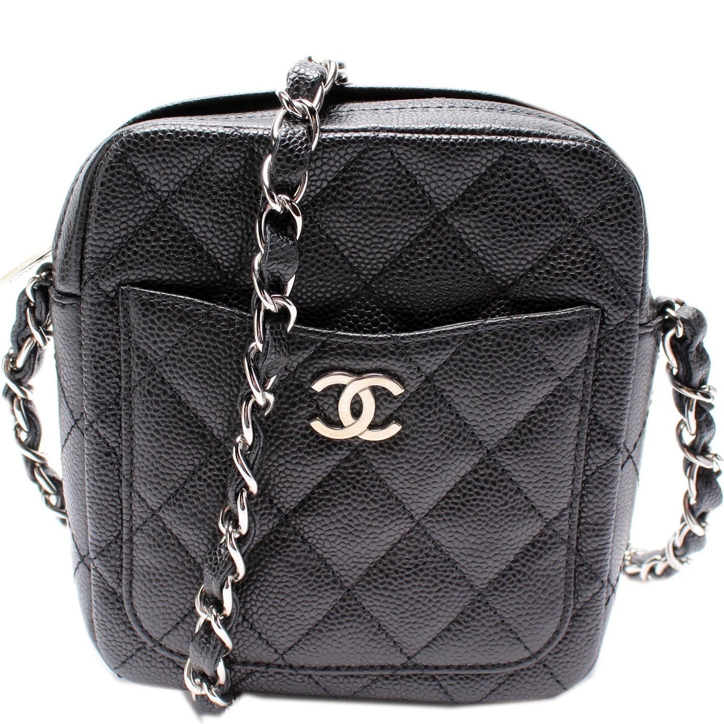 Chanel Rectangle Caviar Crossbody Bag