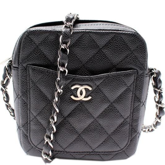 Chanel Rectangle Caviar Crossbody Bag