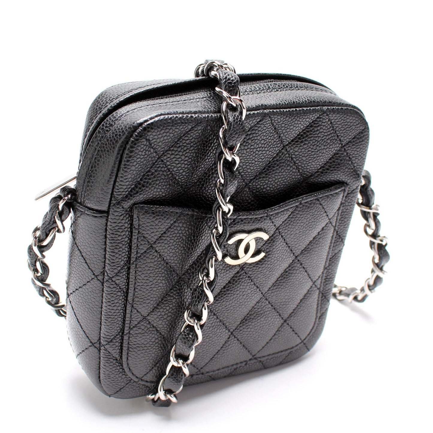 Chanel Rectangle Caviar Crossbody Bag