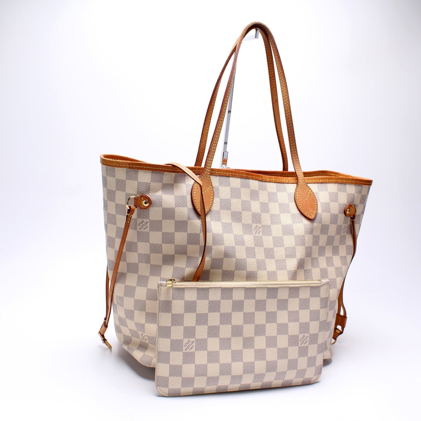 Louis Vuitton Neverfull w MM Azur Damier Wallet Case Azur 5