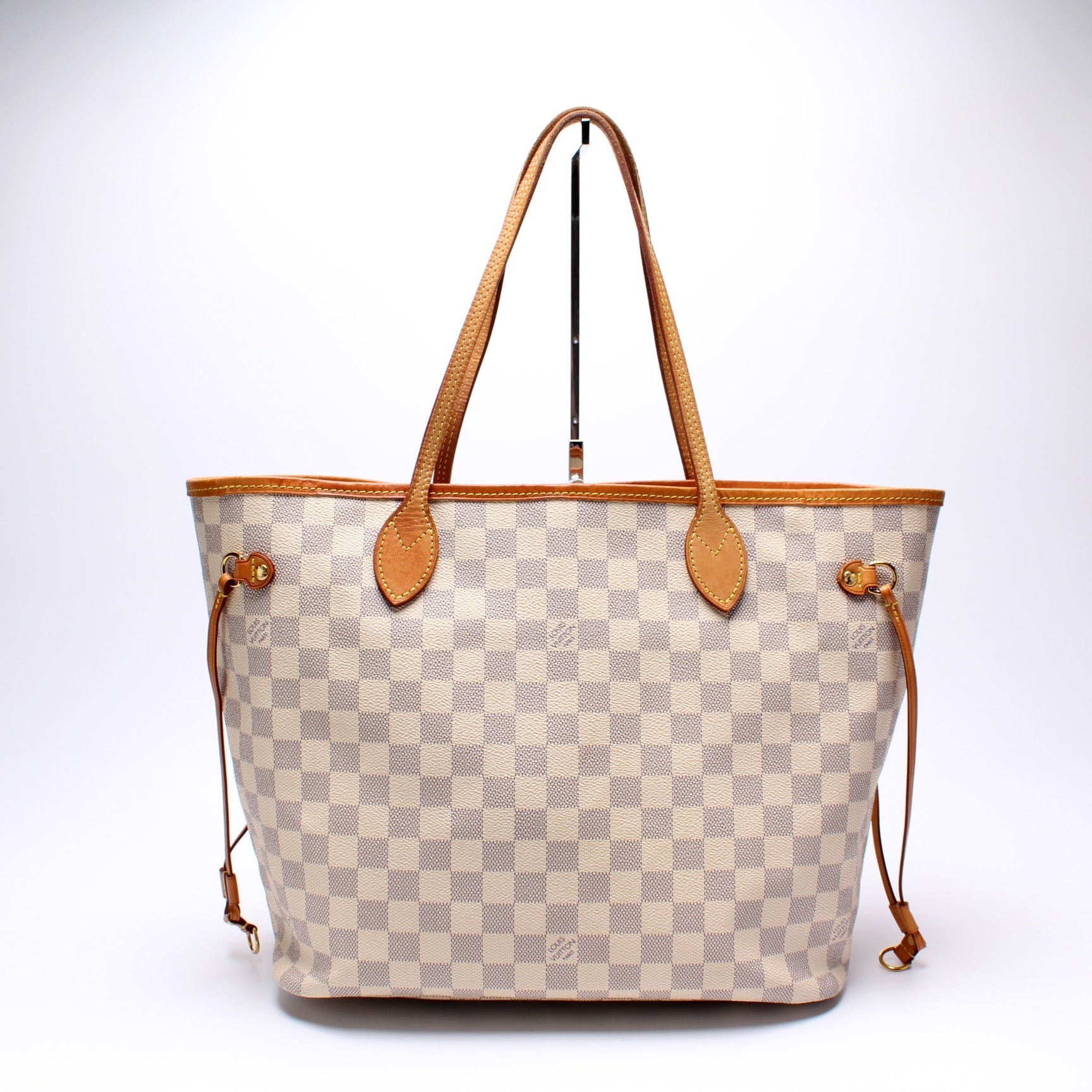 Louis Vuitton Neverfull w MM Azur Damier Wallet Case Azur 5