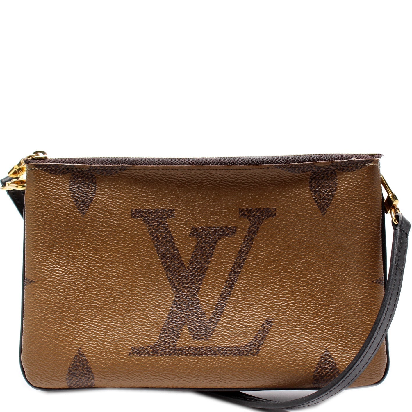 Louis Vuitton Double Zip Pochette Giant Reverse Monogram Clutch Bag Monogram 3