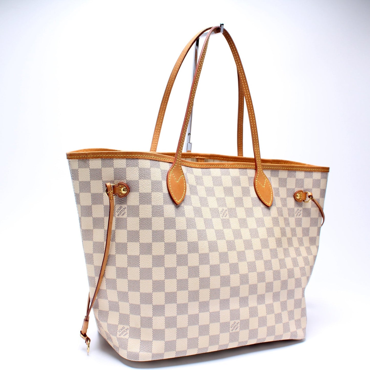Louis Vuitton Neverfull MM Azur Damier Tote Bag Azur 15