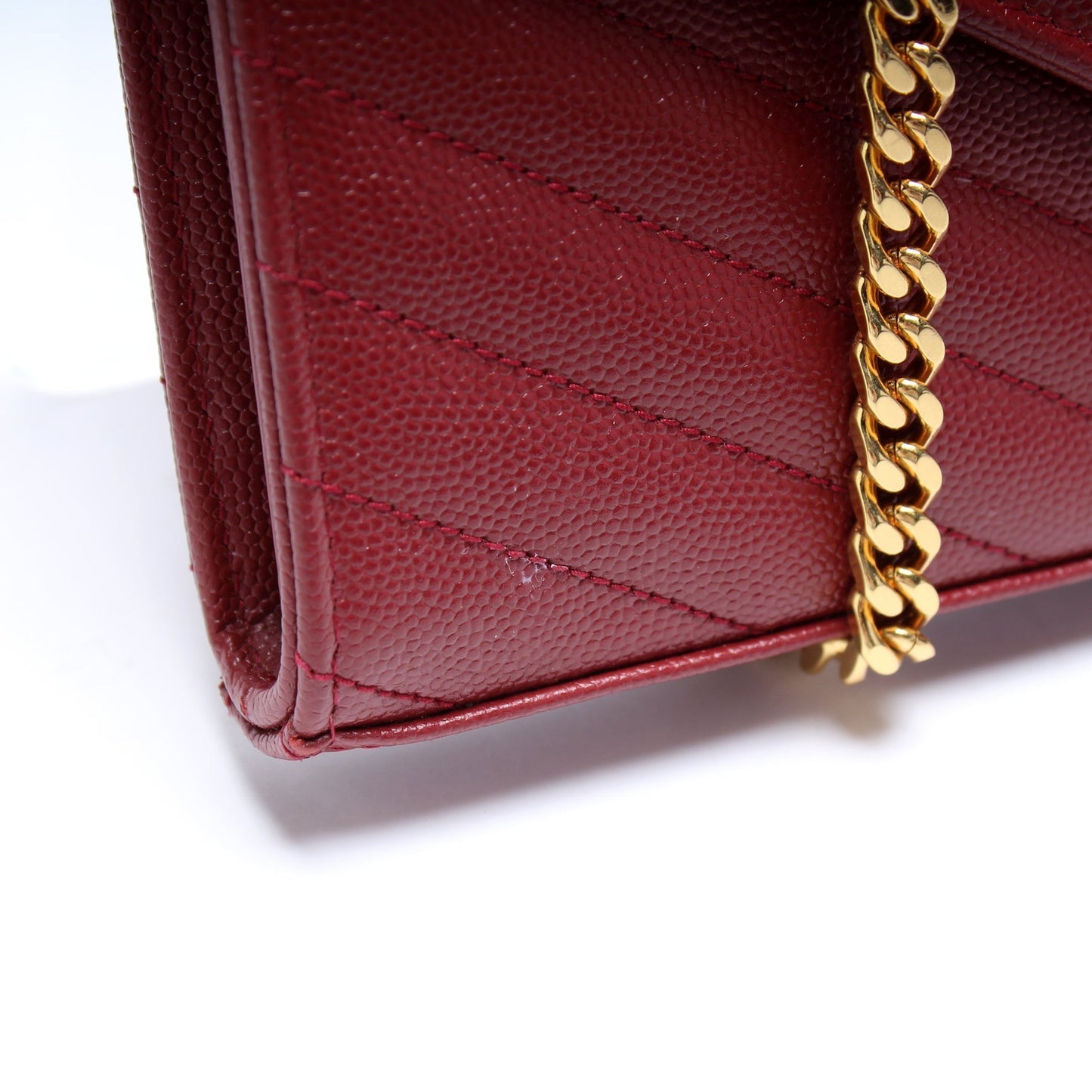 YSL Saint Laurent Grain De Wallet Bag Chain Travel Bag Chain Wallet 3