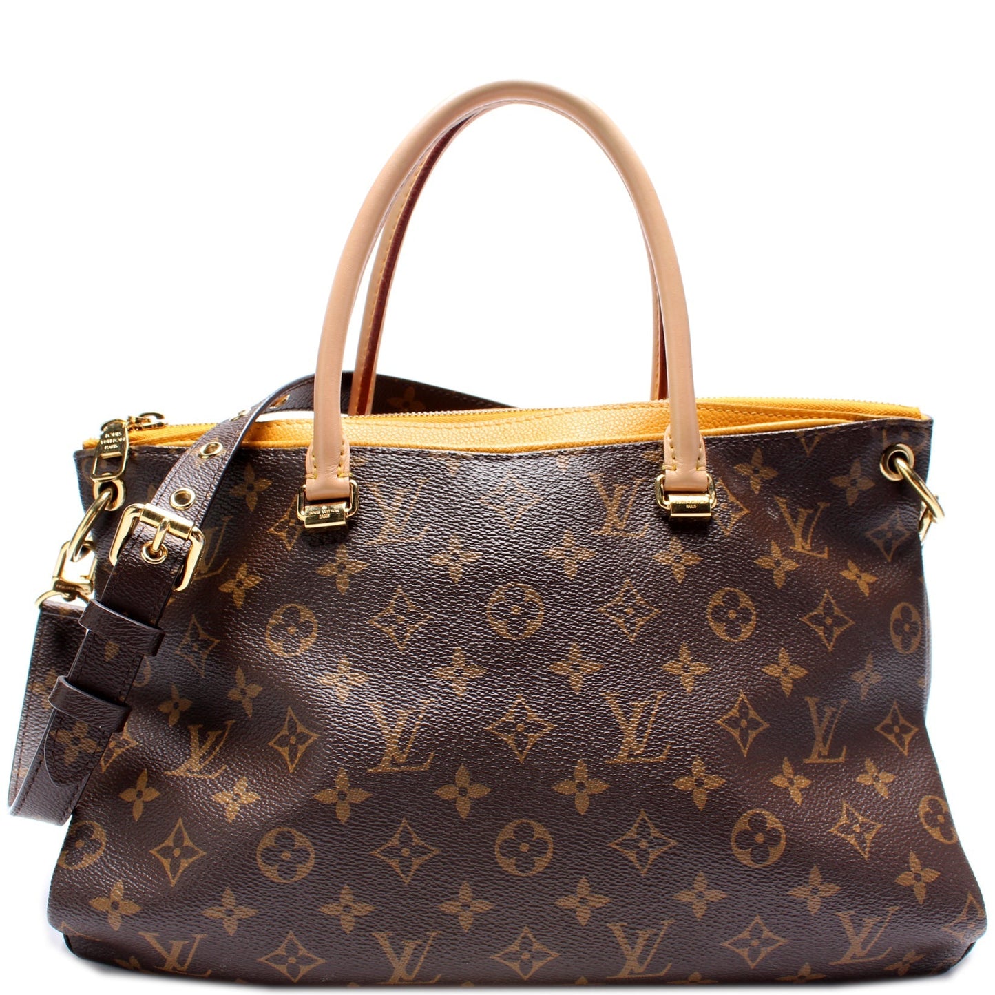 Louis Vuitton Pallas Side Monogram Canvas Tote Bag Side 1
