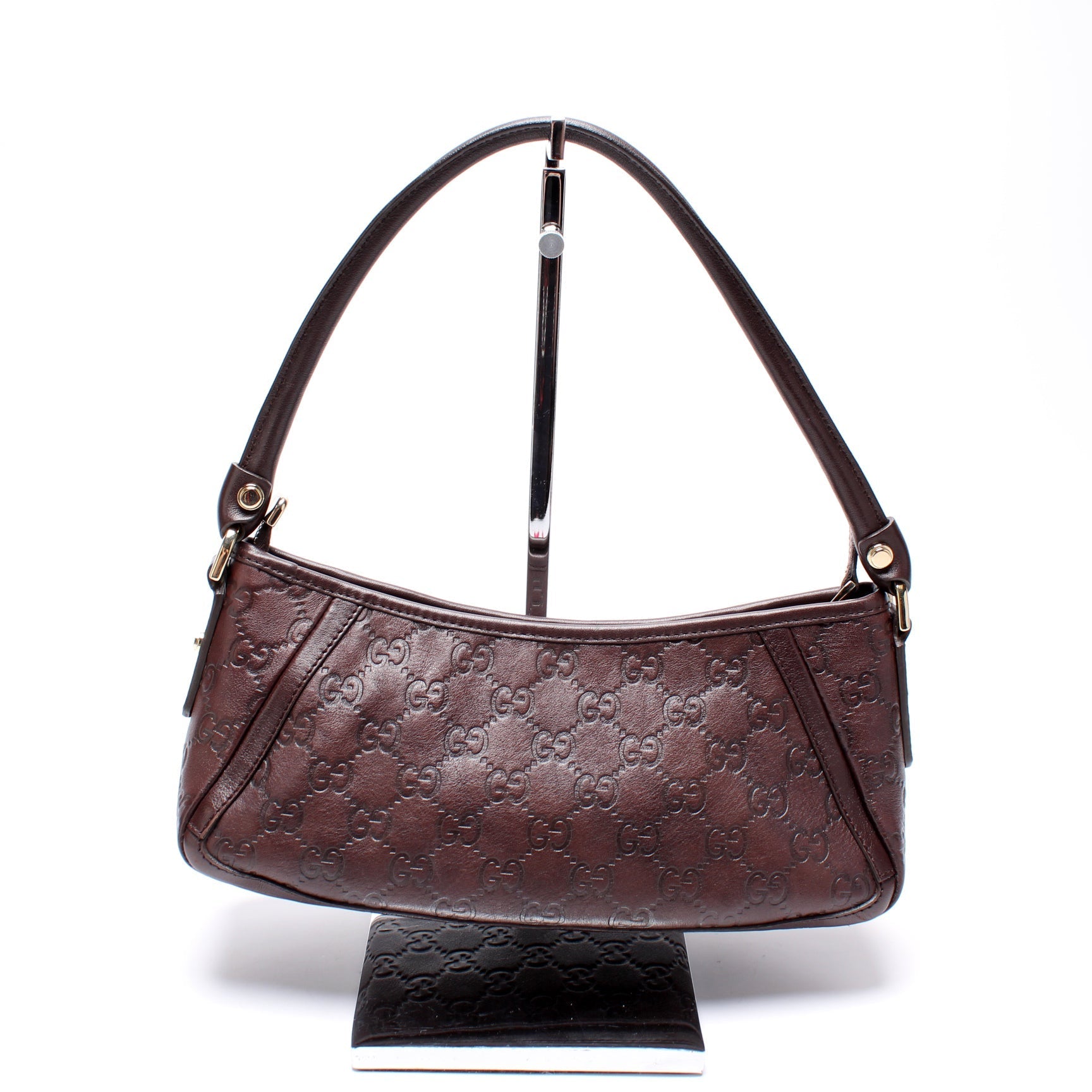 Gucci GG Abbey Pochette Leather Travel Bag