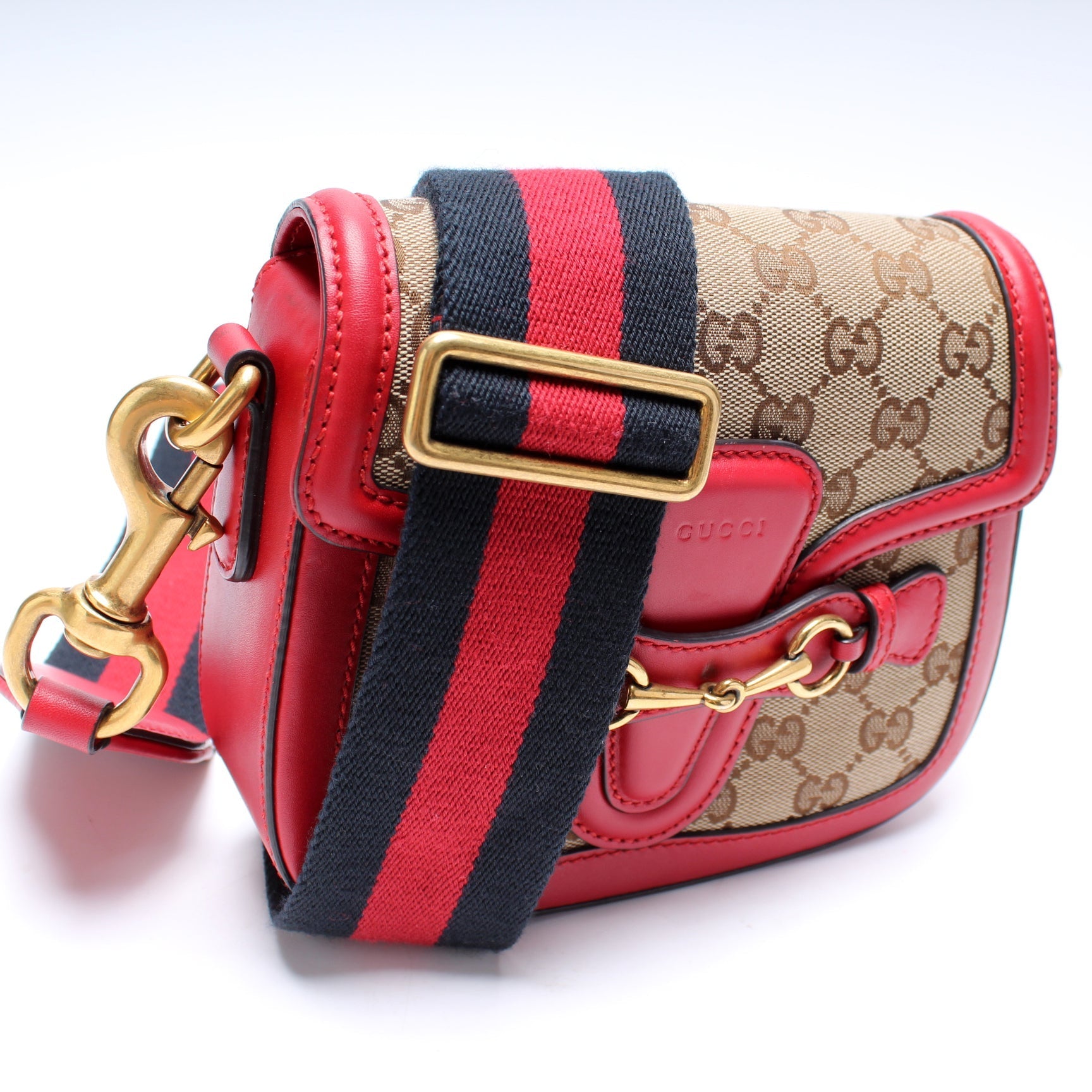 Gucci GG Lady Web Canvas Small Shoulder Bag