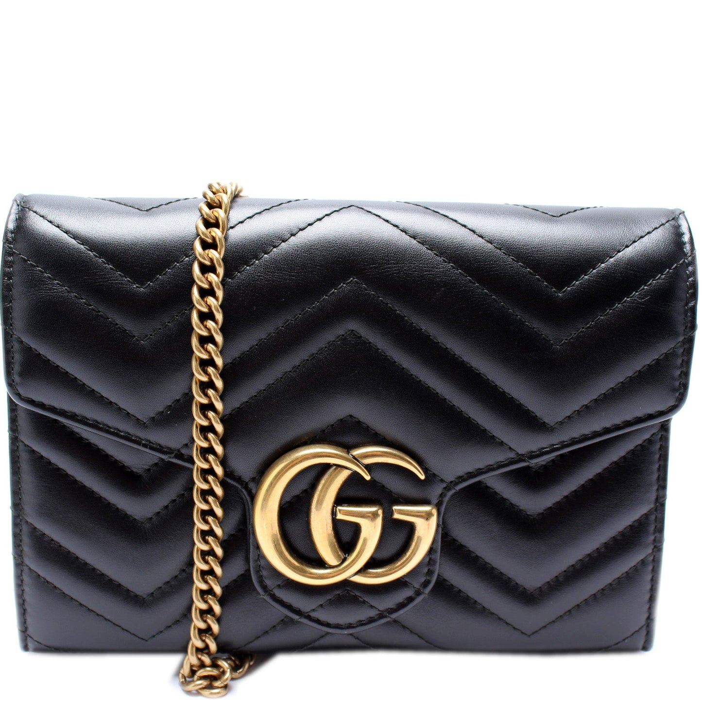 Gucci Marmont Chain Wallet Case Chain Wallet