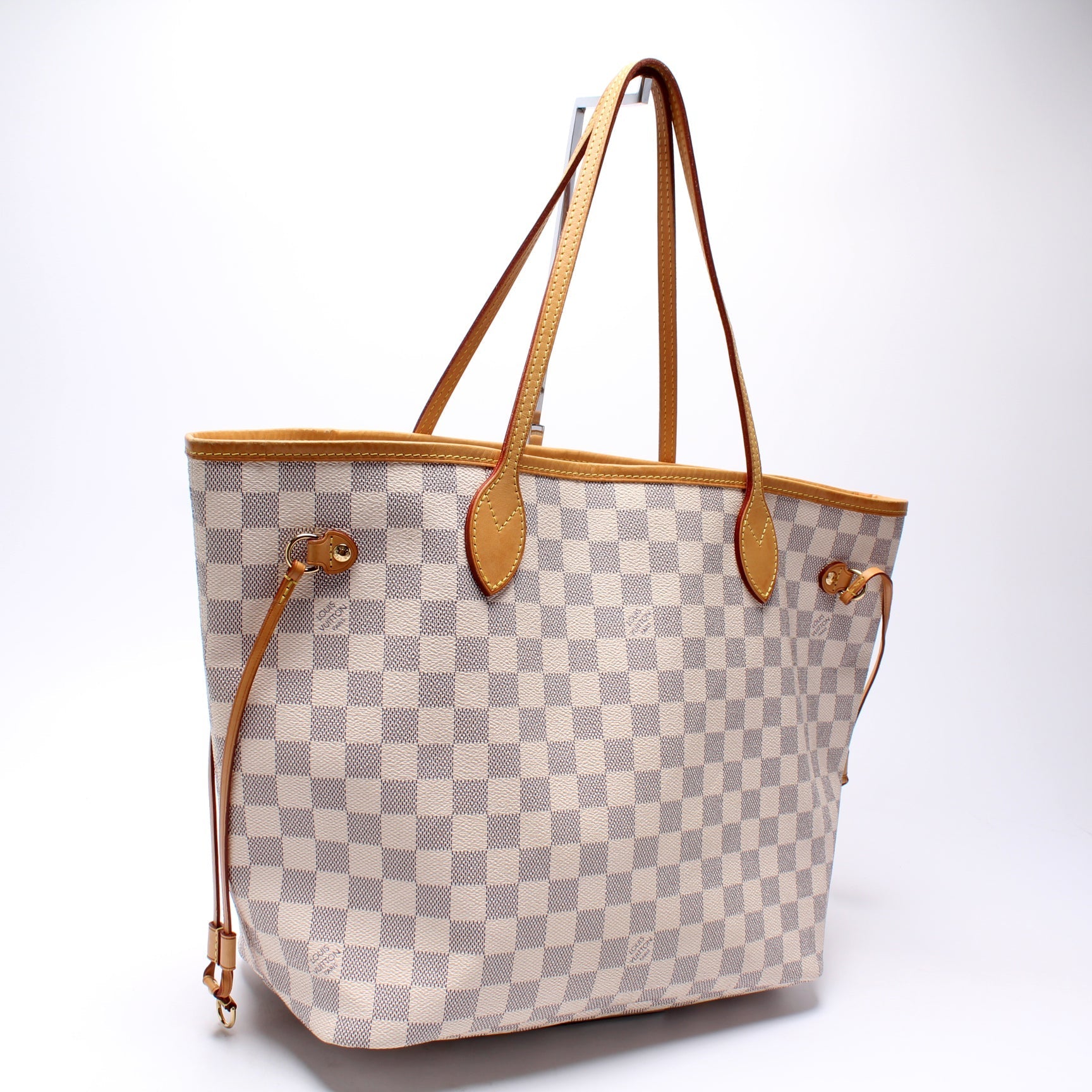Louis Vuitton Neverfull MM Azur Damier Tote Bag Azur 13