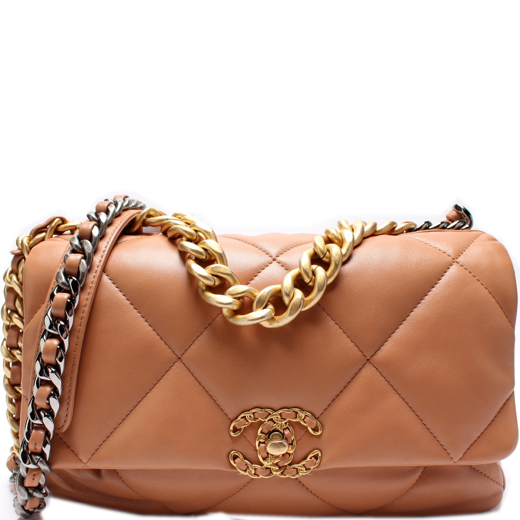 Chanel Quilted Goatskin 19 Flap 30+M Handbag