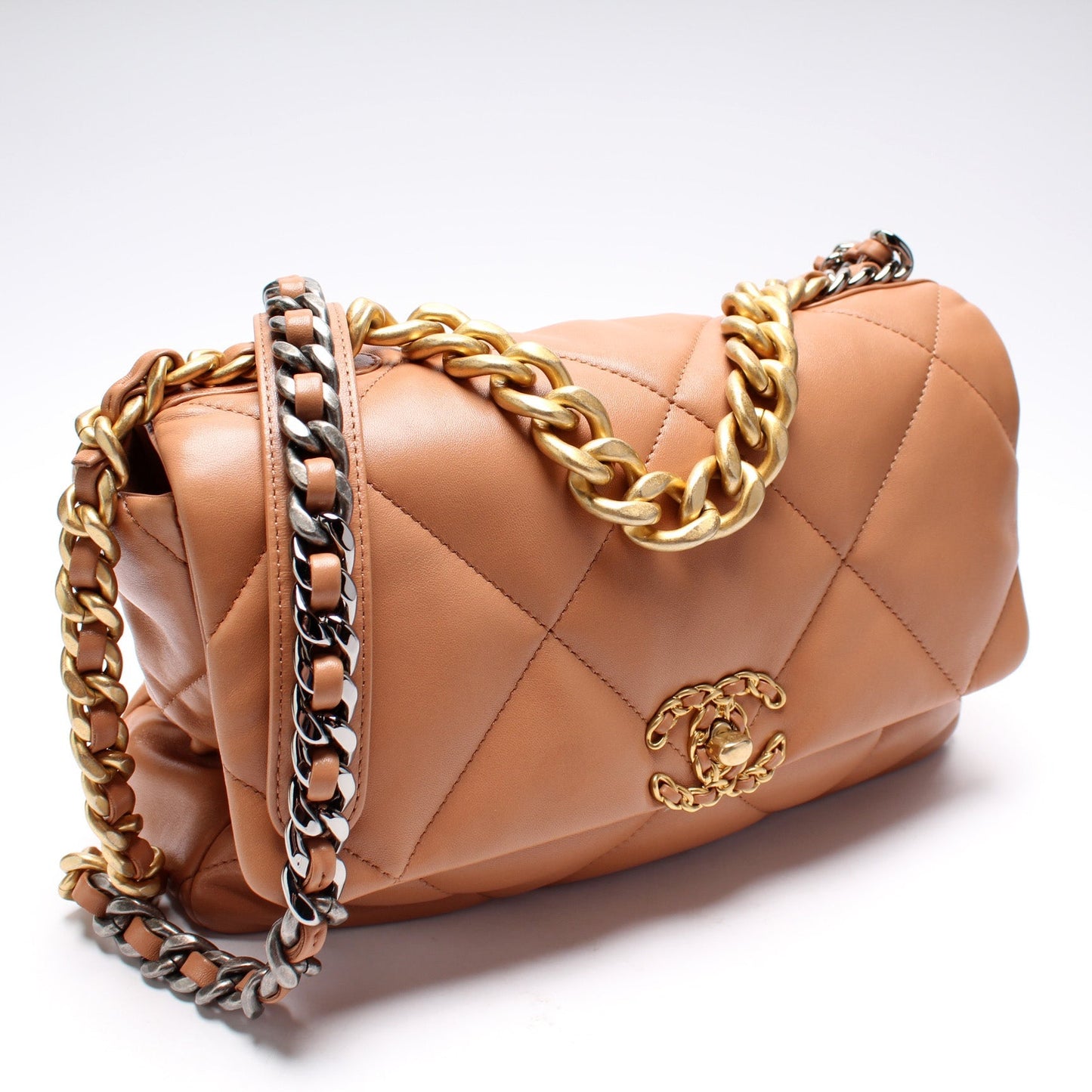 Chanel Quilted Goatskin 19 Flap 30+M Handbag