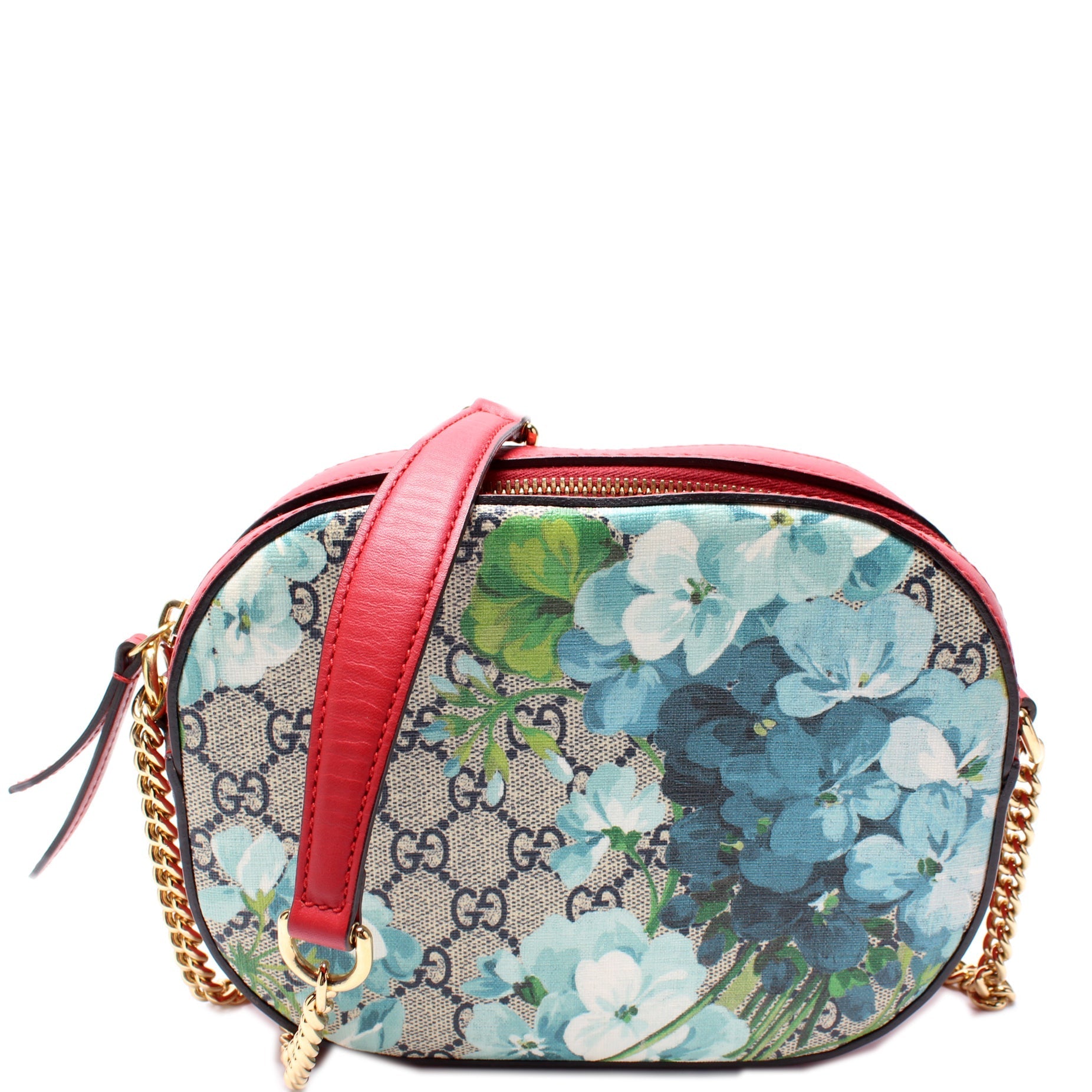 Gucci GG Supreme Blooms Mini Chain Travel Bag