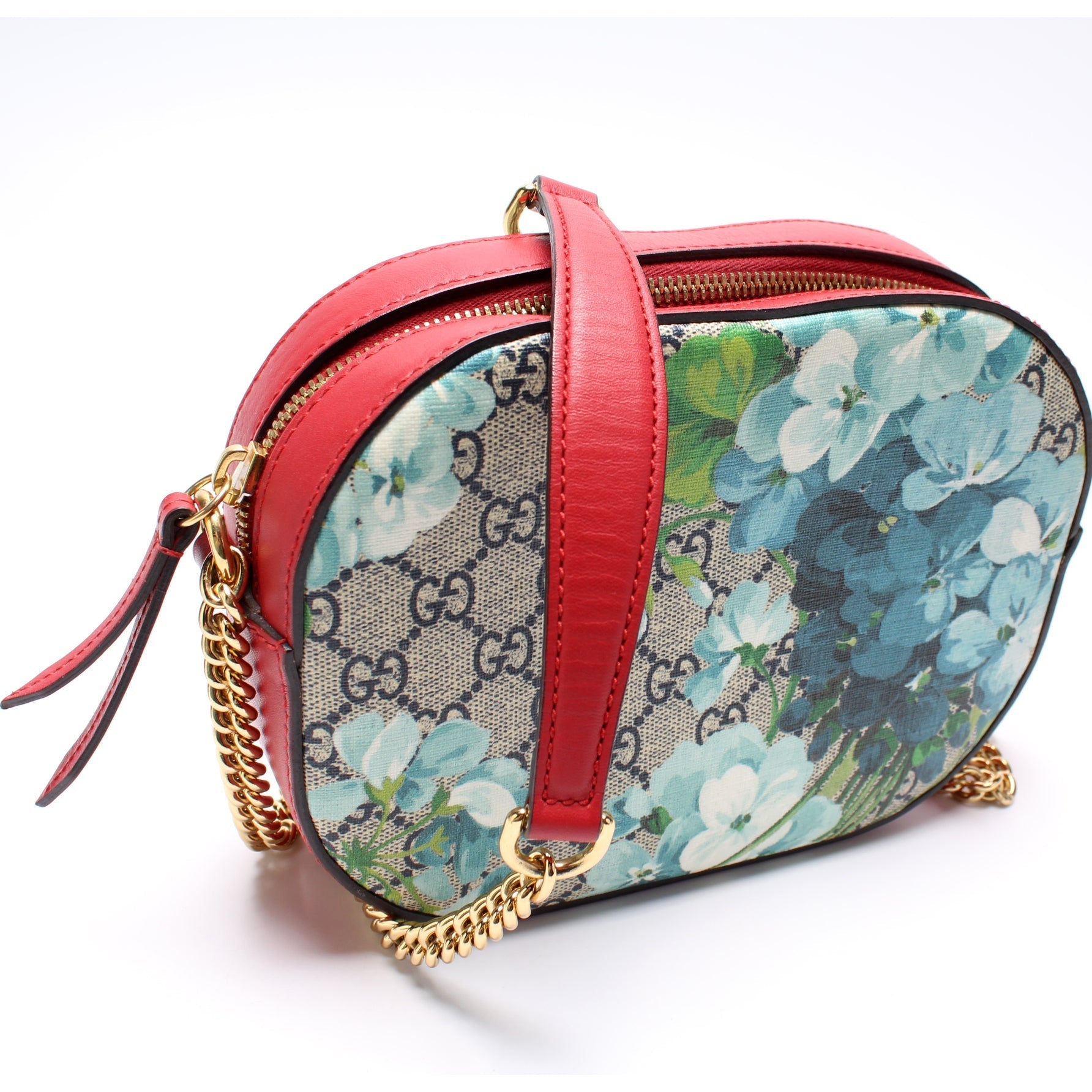 Gucci GG Supreme Blooms Mini Chain Travel Bag