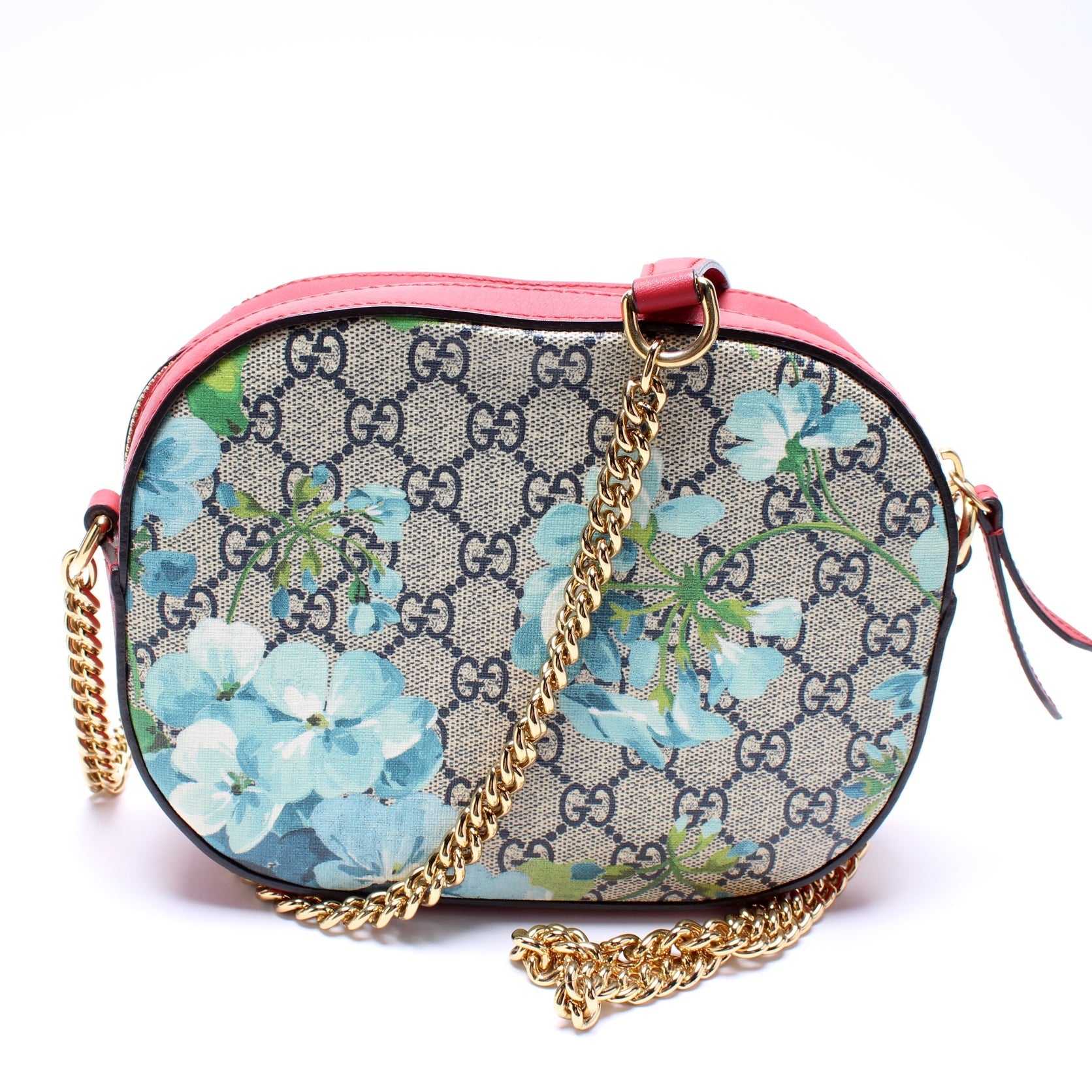 Gucci GG Supreme Blooms Mini Chain Travel Bag