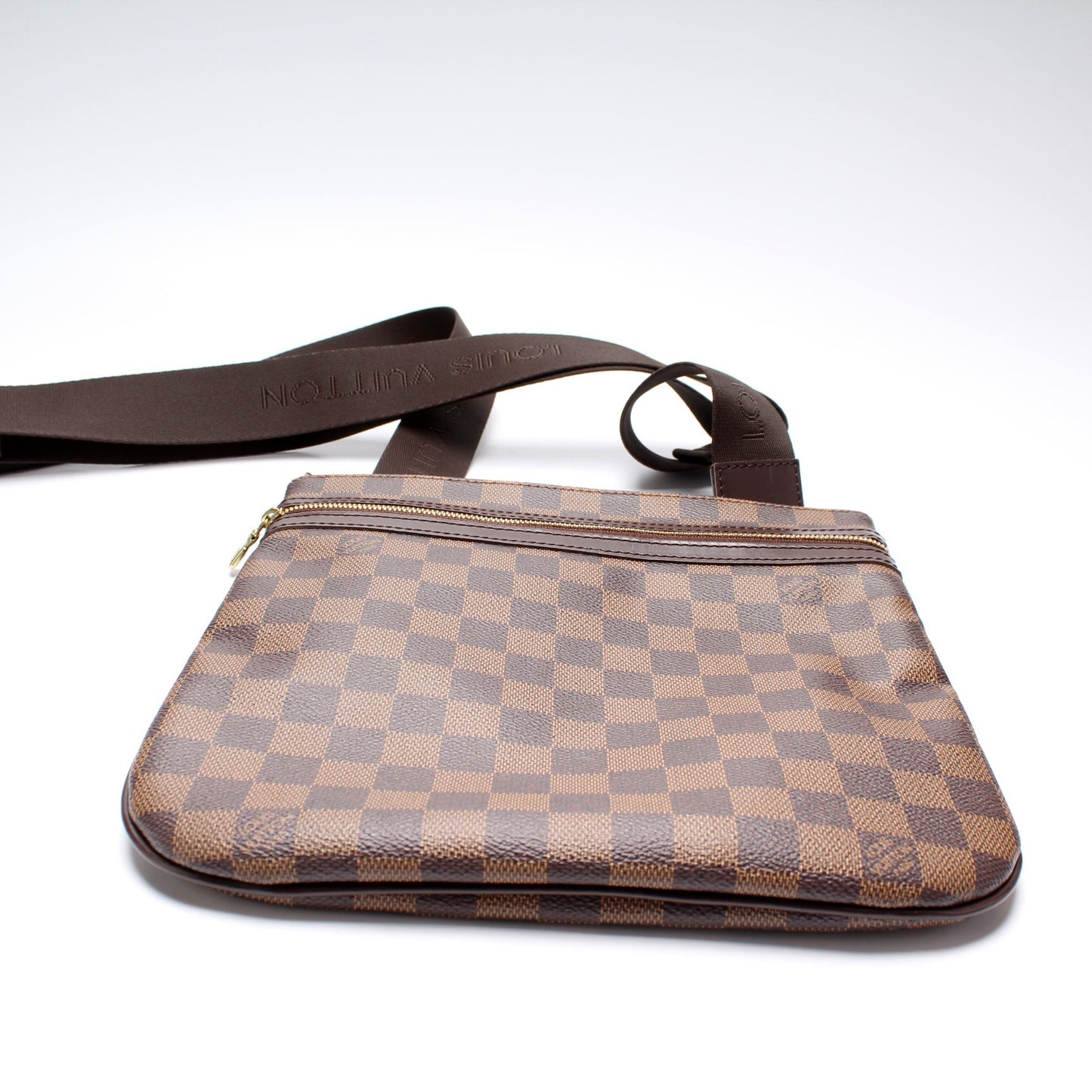 Louis Vuitton Pochette Bosphore Ebene Damier Clutch Bag Ebene 4