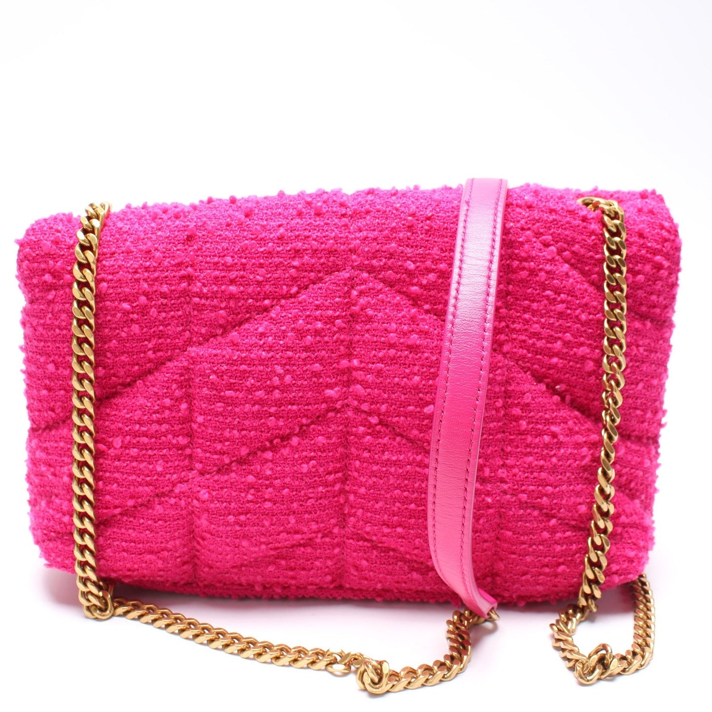 YSL Saint Laurent Puffer Tweed Bag Toy Travel Bag