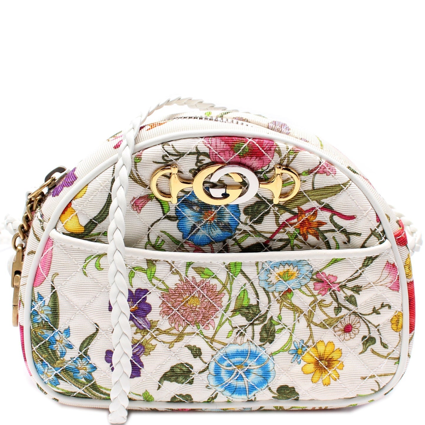 Gucci Trapuntata Flora Mini Travel Bag
