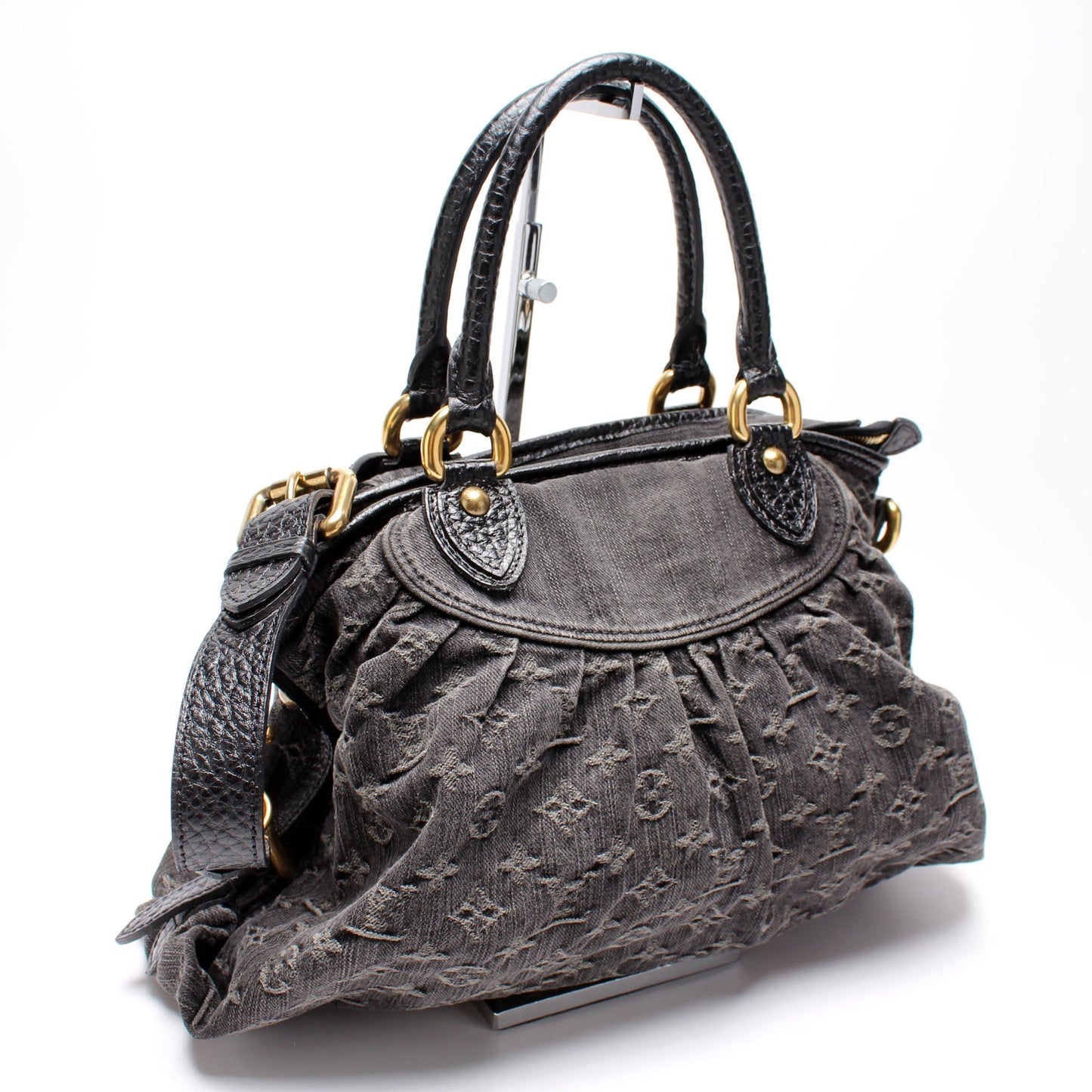 Louis Vuitton Neo Cabby MM Denim Handbag Denim 4
