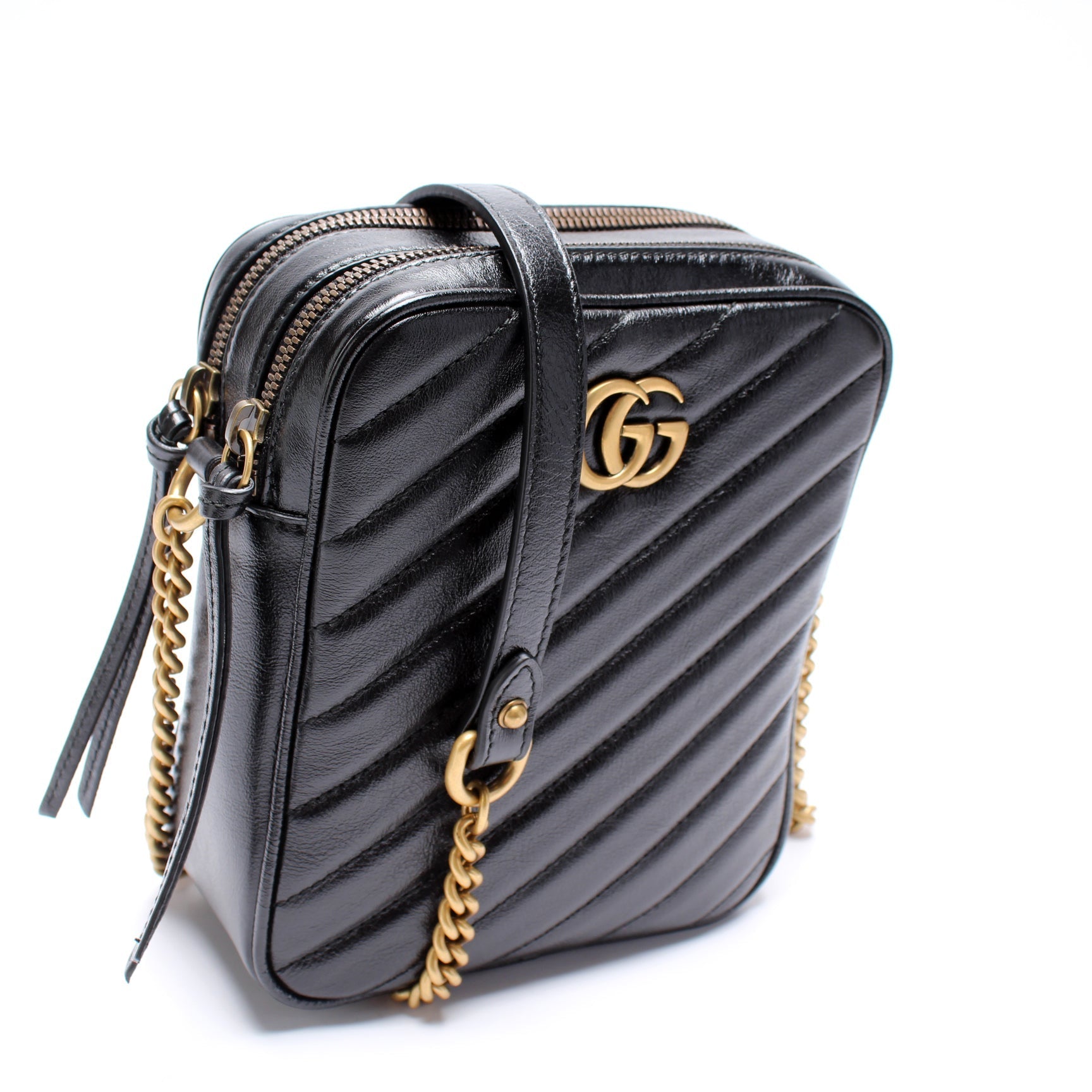 Gucci GG Marmont Double Zip Shoulder Bag Bag 1