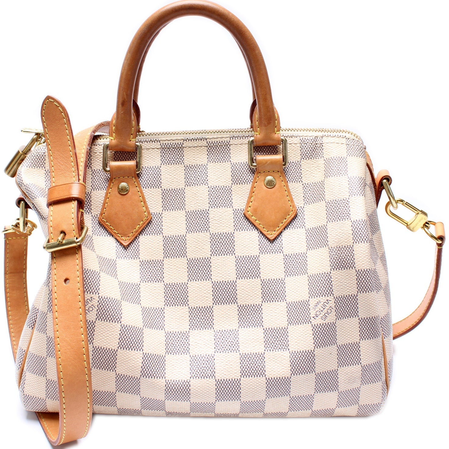 Louis Vuitton Speedy 25 Bandouliere Azur Damier Handbag Azur 1