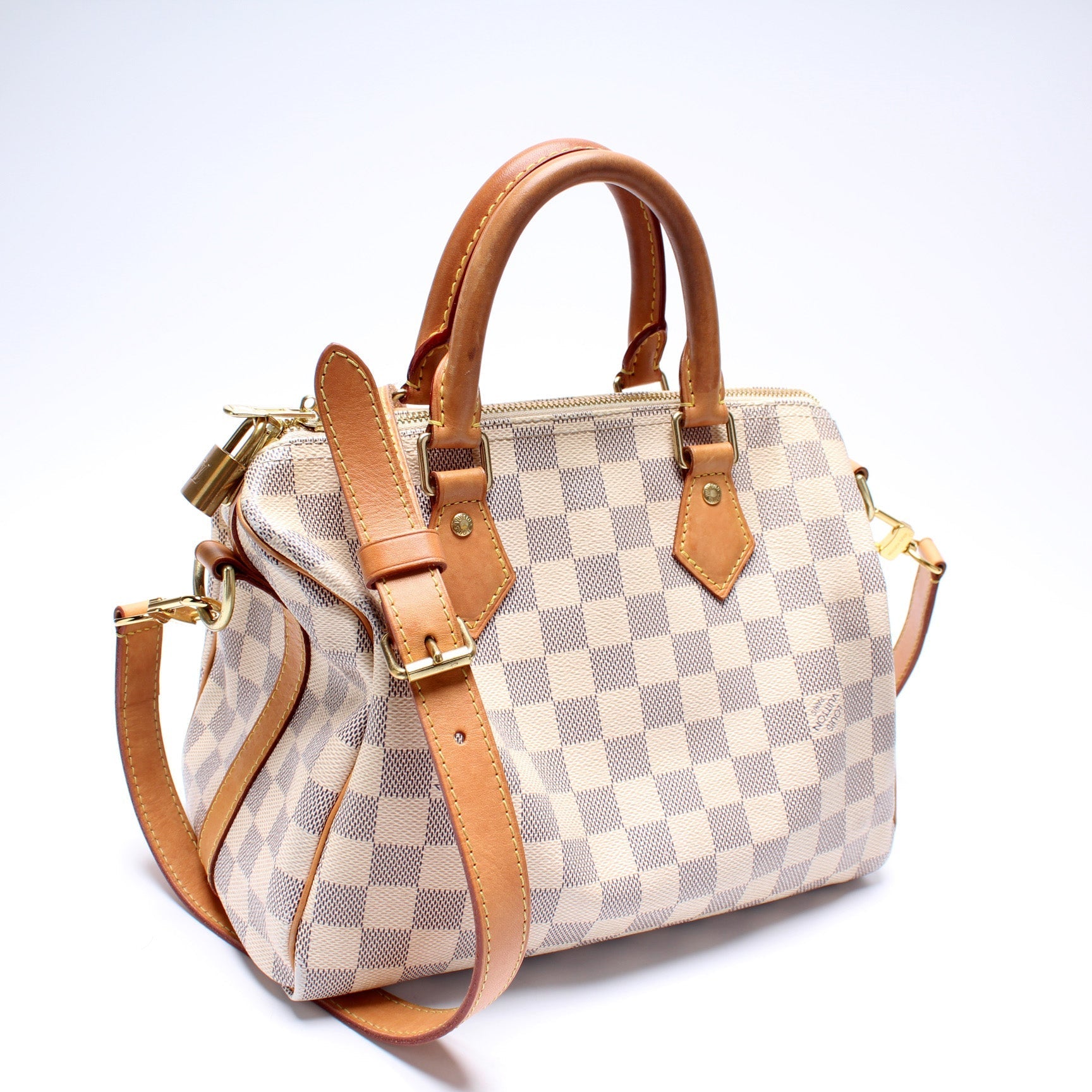 Louis Vuitton Speedy 25 Bandouliere Azur Damier Handbag Azur 1